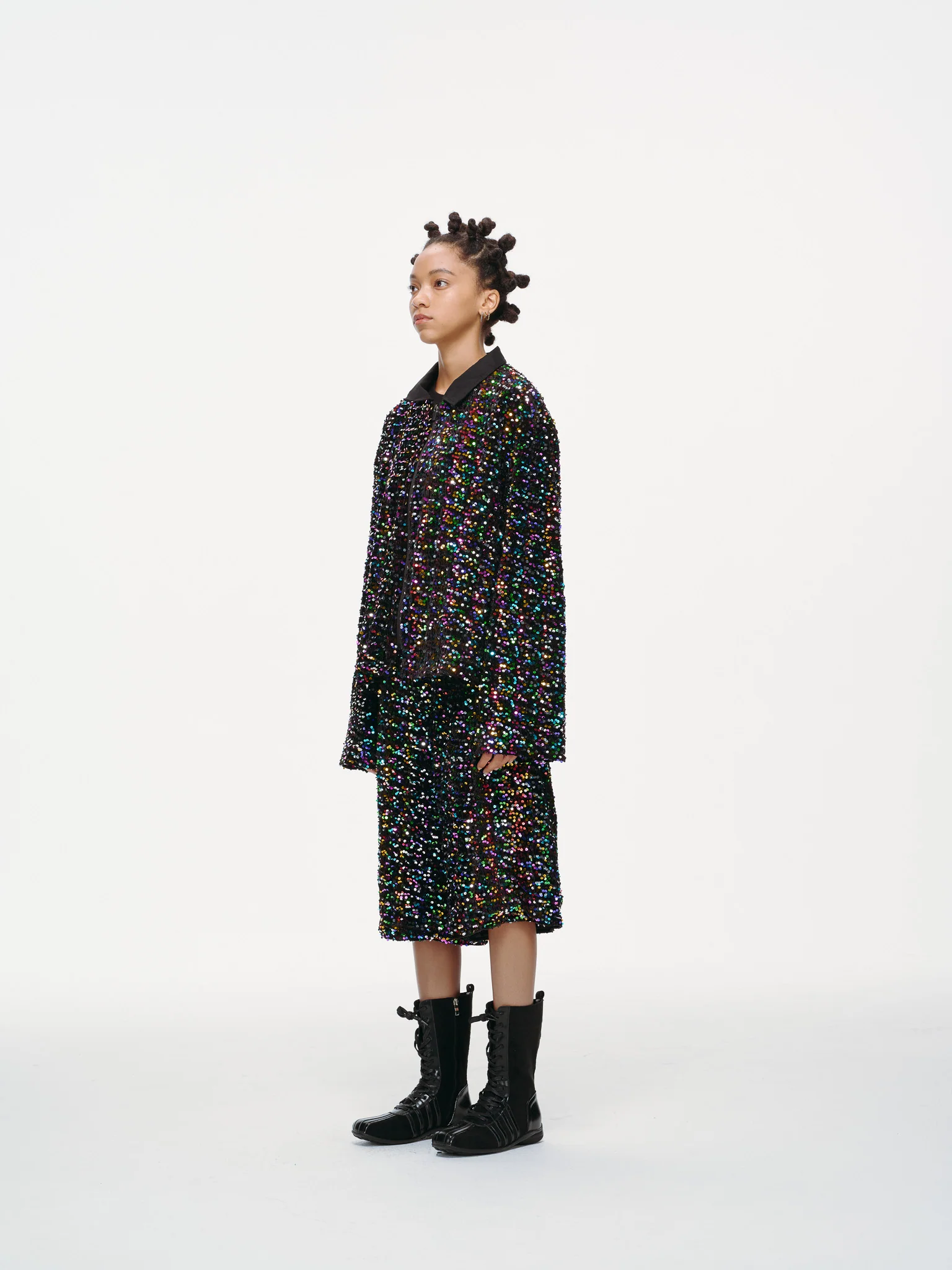 Midnight Spectrum Sequin Shirt - Image 9