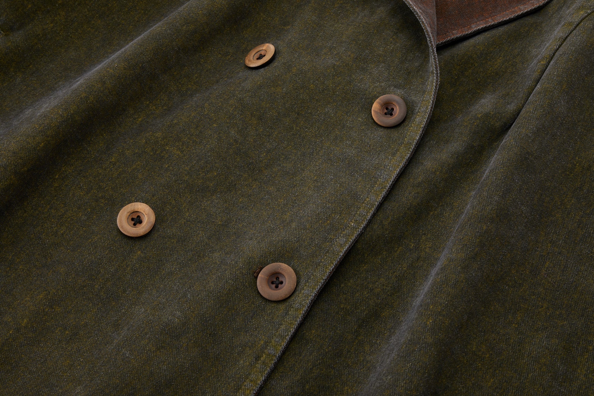 Reversible Dolman Coat – Olive & Brown - Image 17