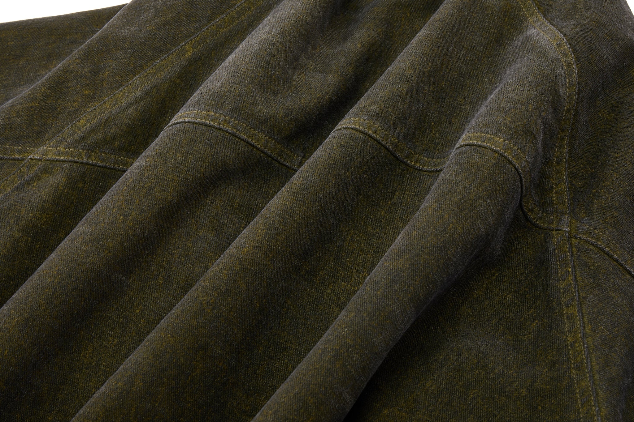 Reversible Dolman Coat – Olive & Brown - Image 18