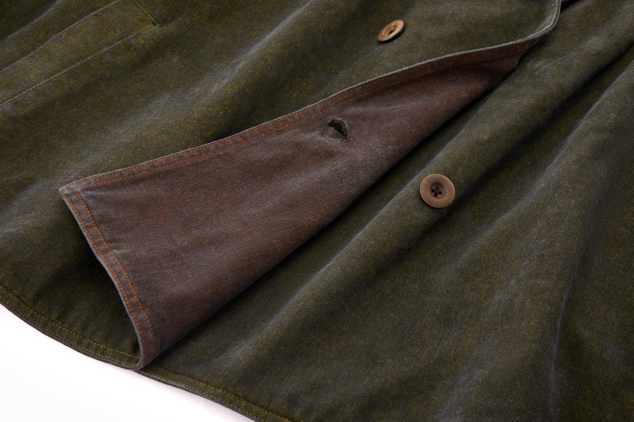 Reversible Dolman Coat – Olive & Brown - Image 20