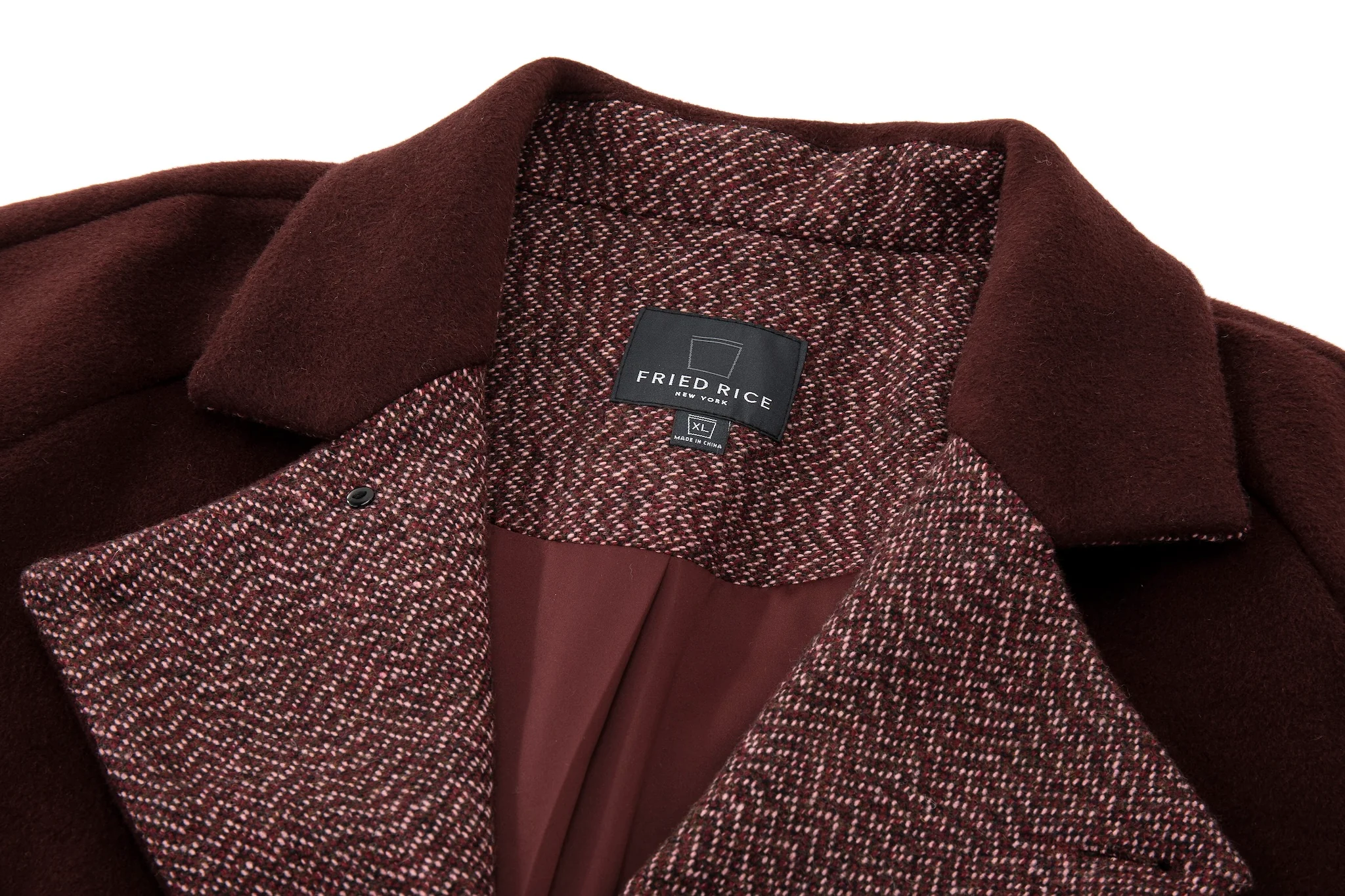 Mulberry Long Coat - Oxblood - Image 15
