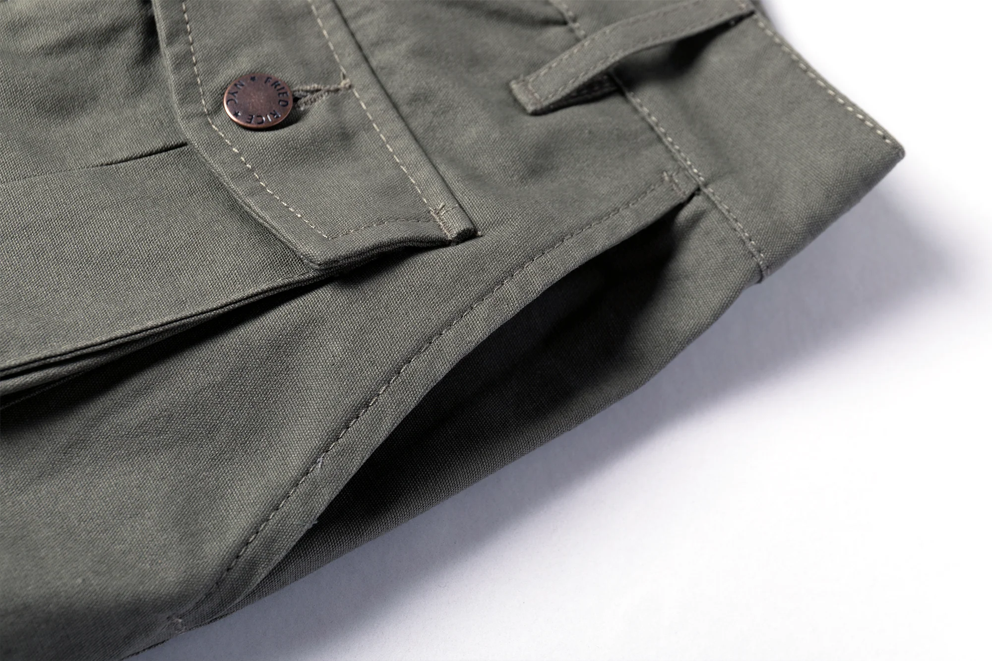 Cargo Pants - Calf Pockets - Olive Green - Image 15
