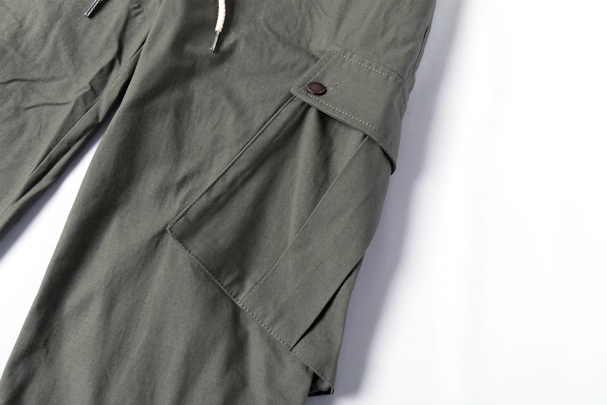 Cargo Pants - Calf Pockets - Olive Green - Image 16