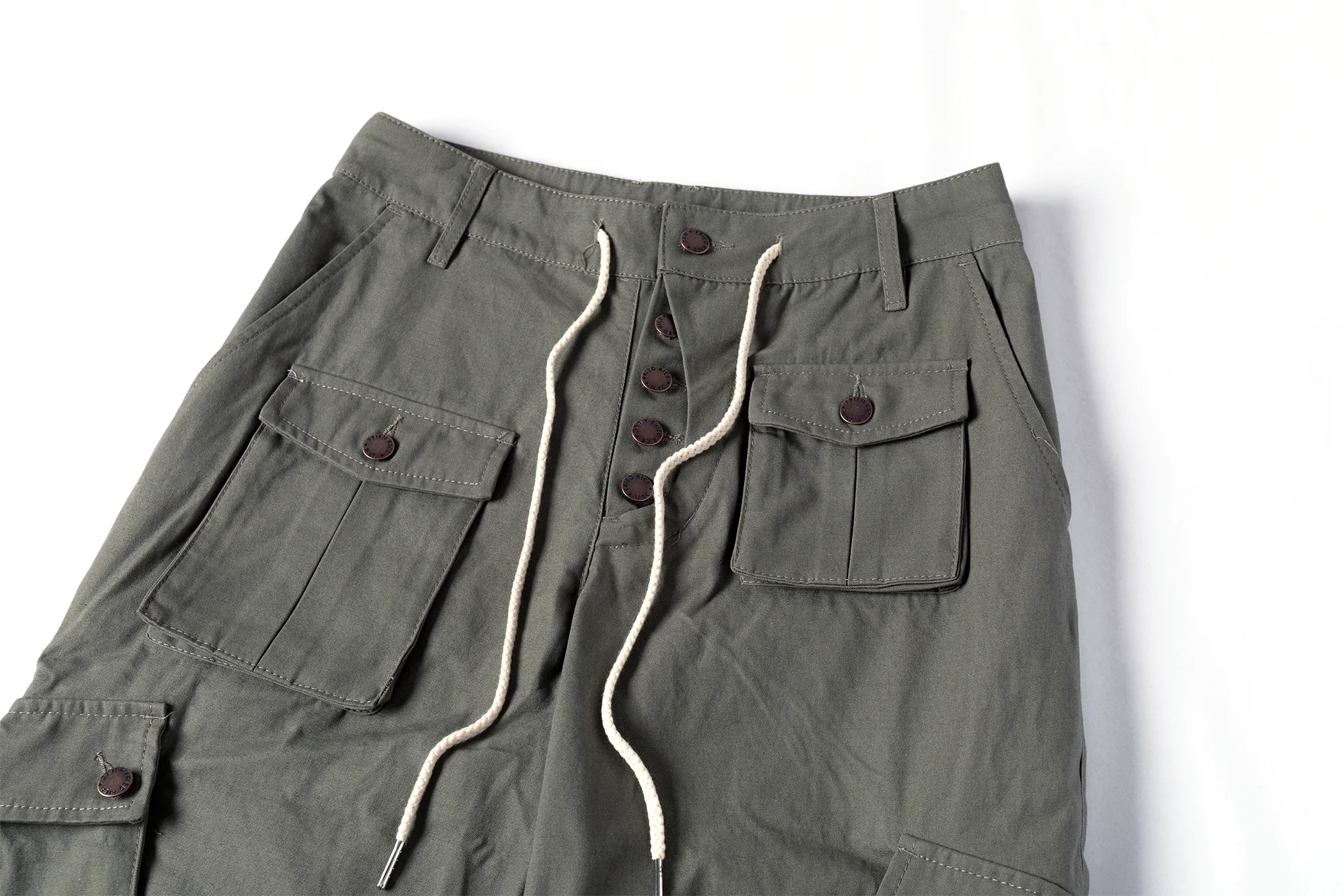 Cargo Pants - Calf Pockets - Olive Green - Image 19
