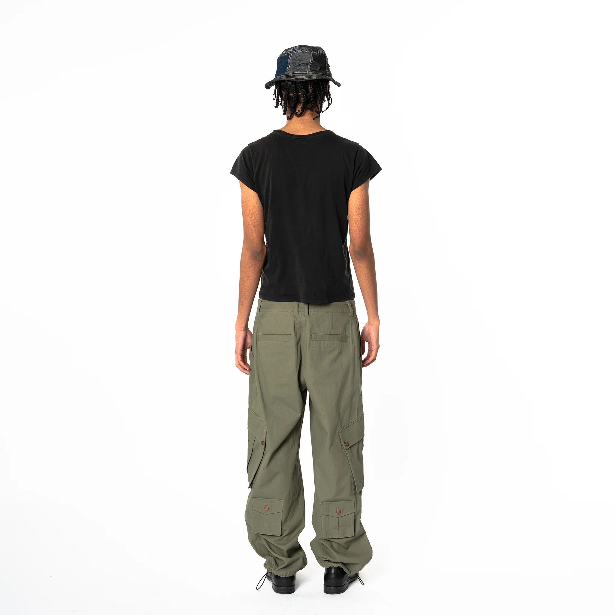 Cargo Pants - Calf Pockets - Olive Green - Image 6