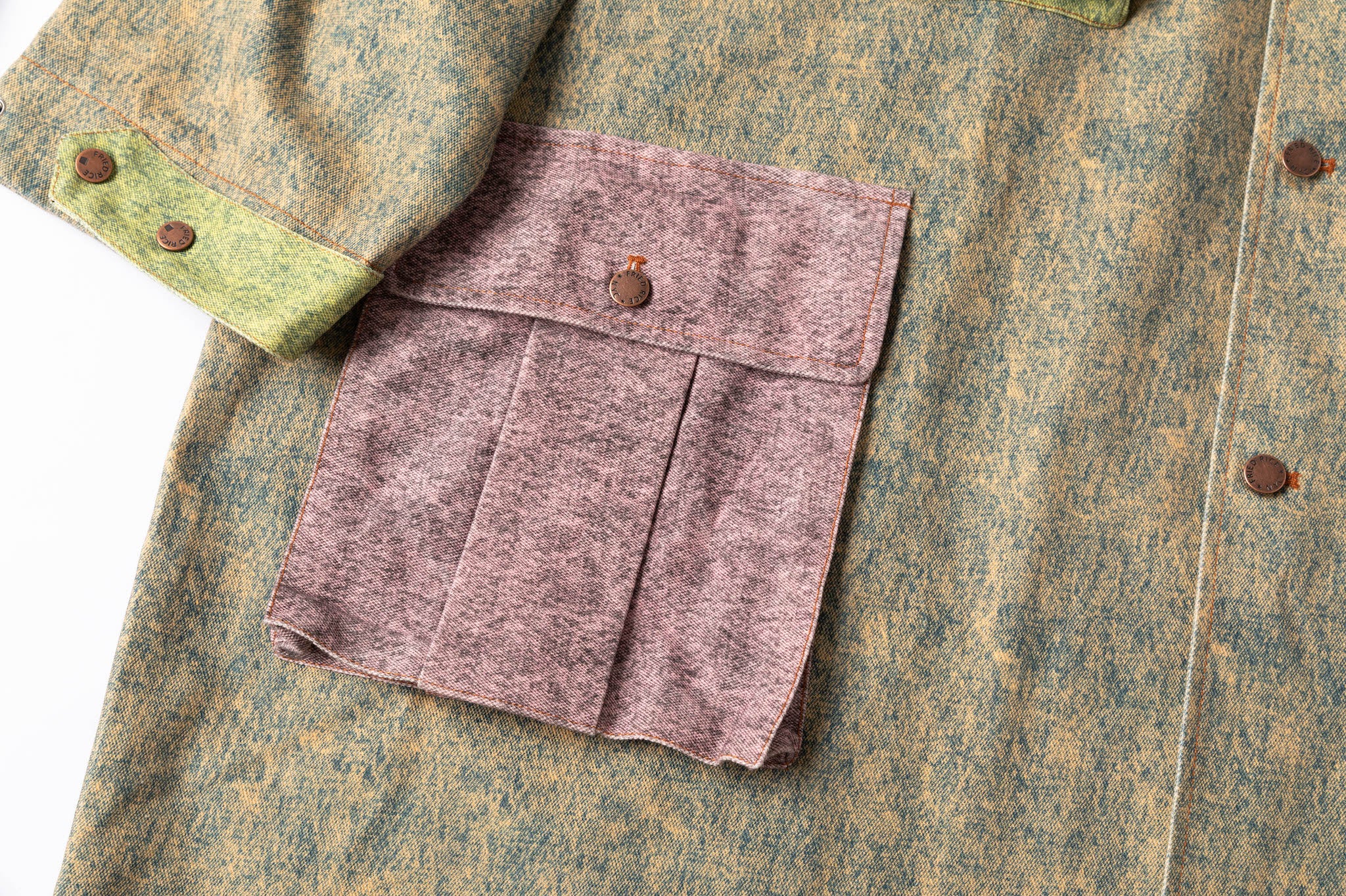Pastel Stonewashed Denim Coat - Image 3