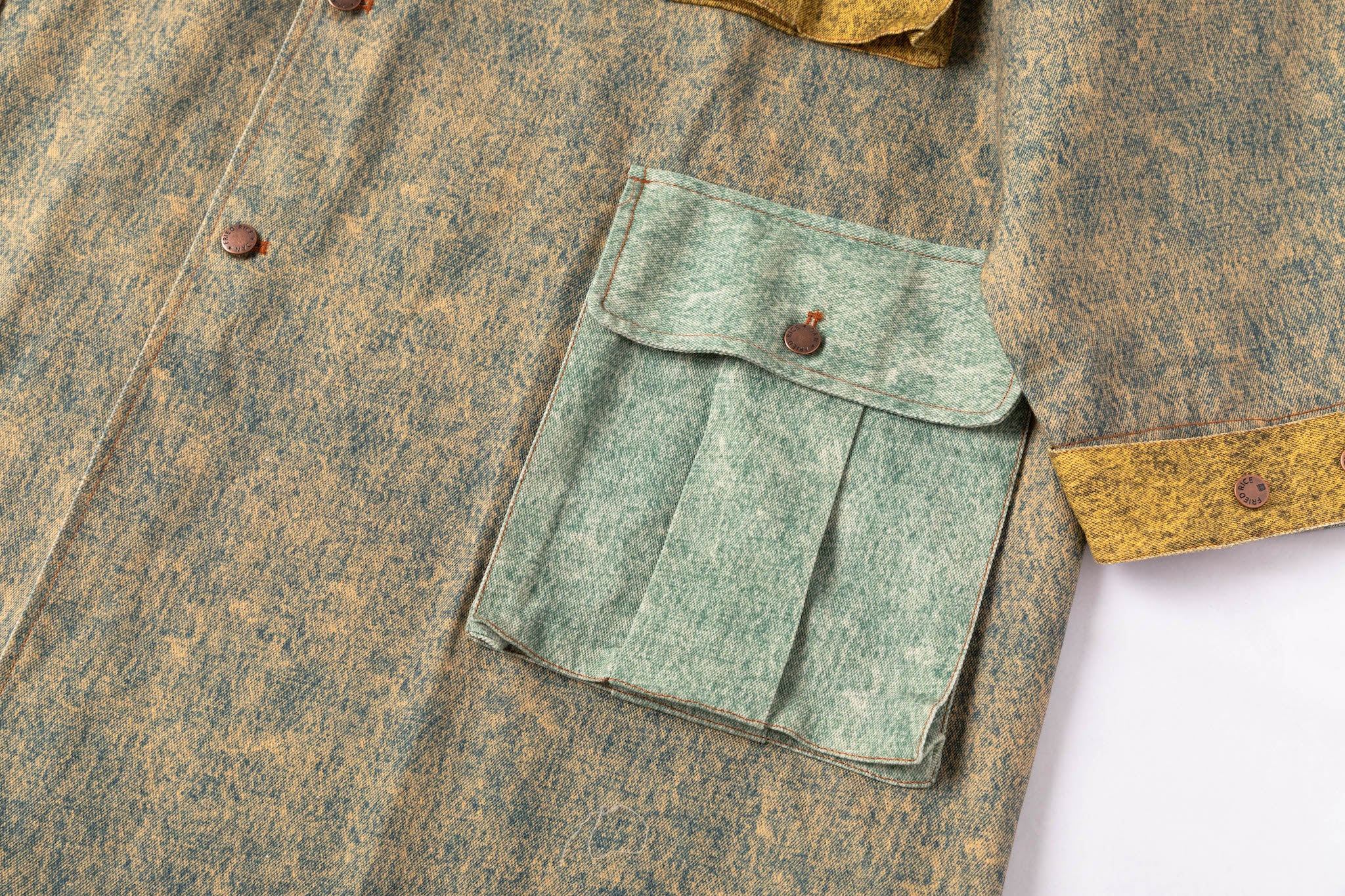 Pastel Stonewashed Denim Coat - Image 4