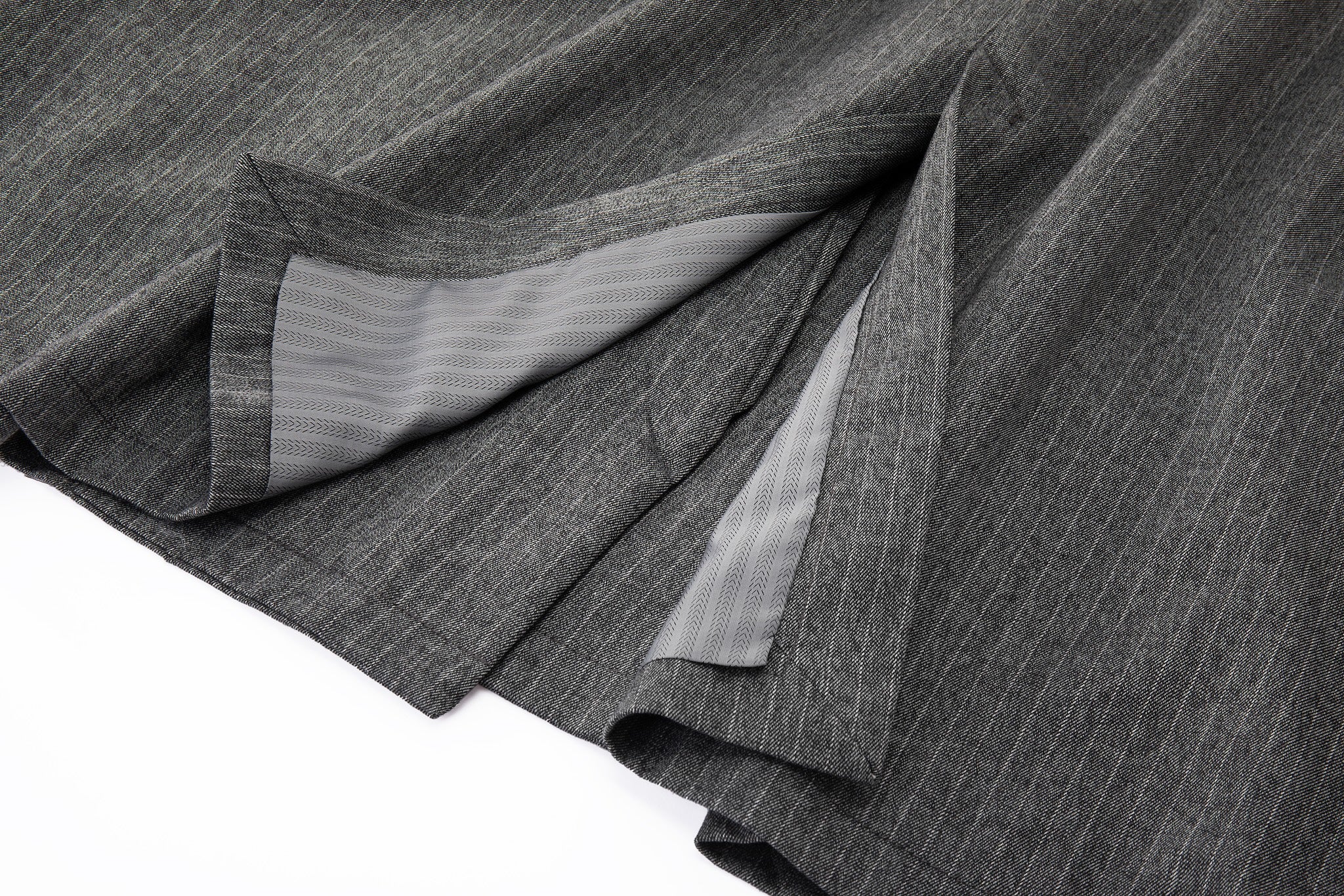 Noa Loose Fit Kimono Blazer – Grey Pinstripe - Image 12