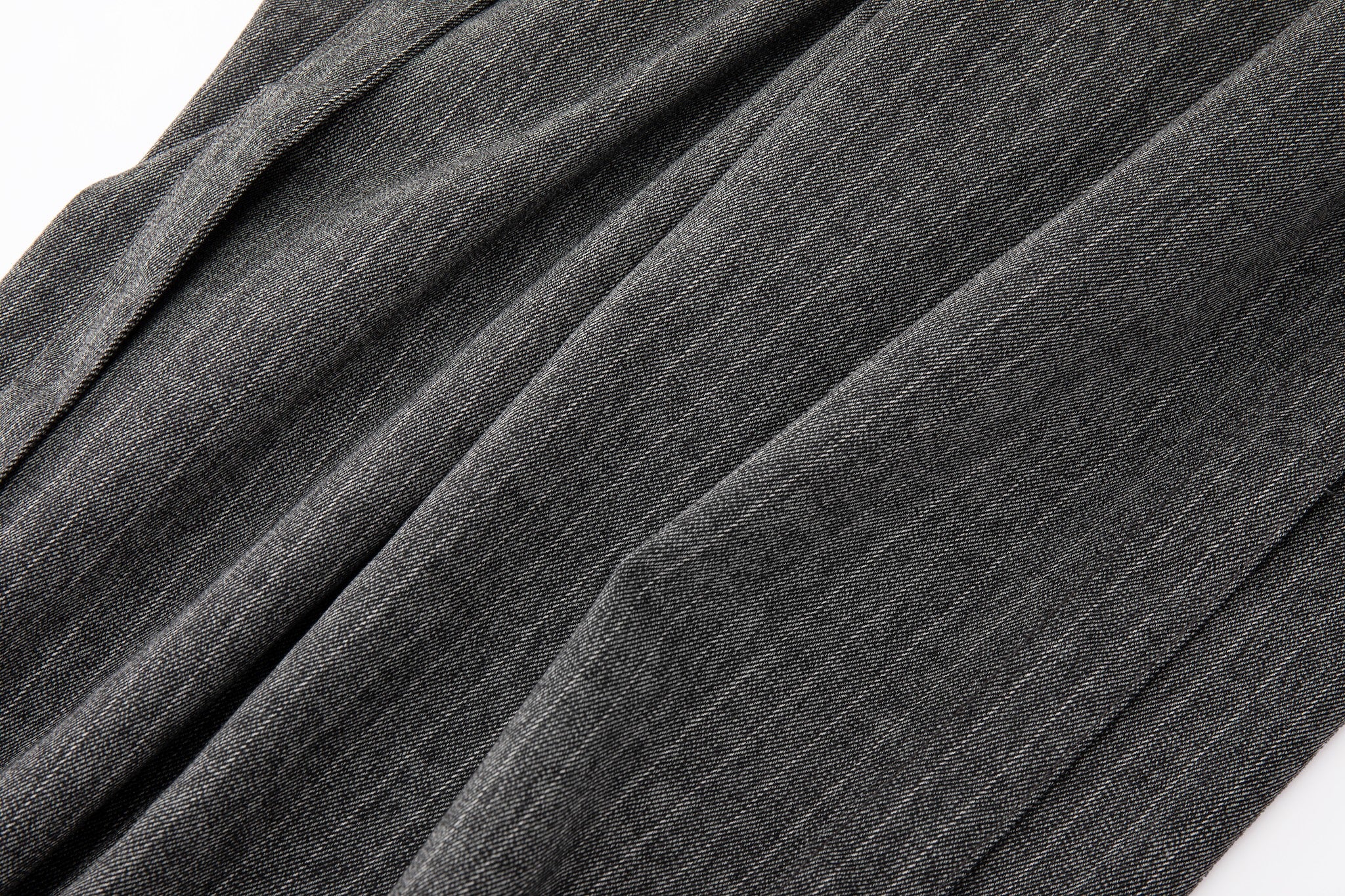 Noa Wrap-Front Pleated Pants – Wrap Around Sash Belt, Grey Pinstripe - Image 15