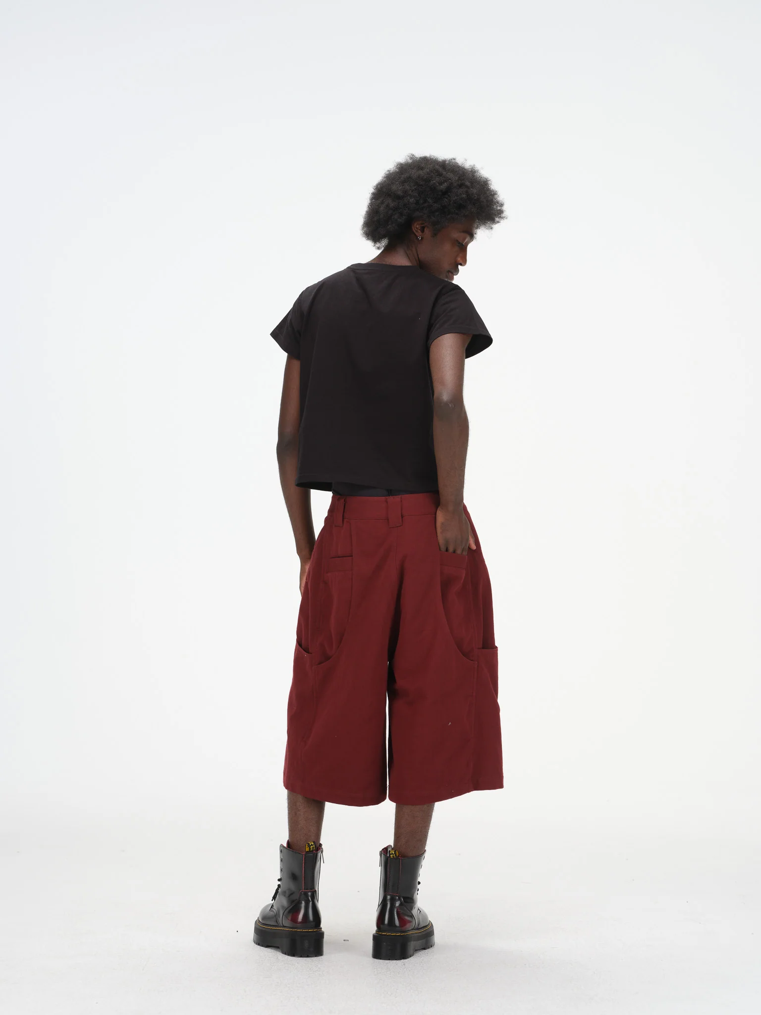 Oversized Pocket Shorts - Oxblood - Image 7