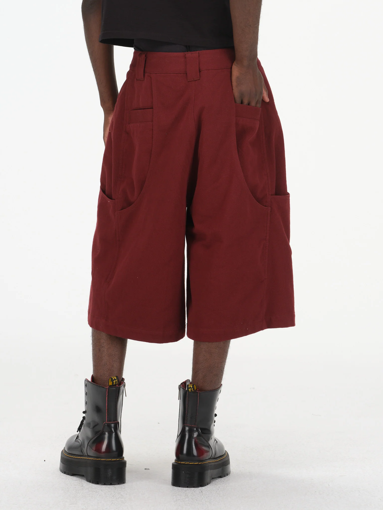 Oversized Pocket Shorts - Oxblood - Image 8