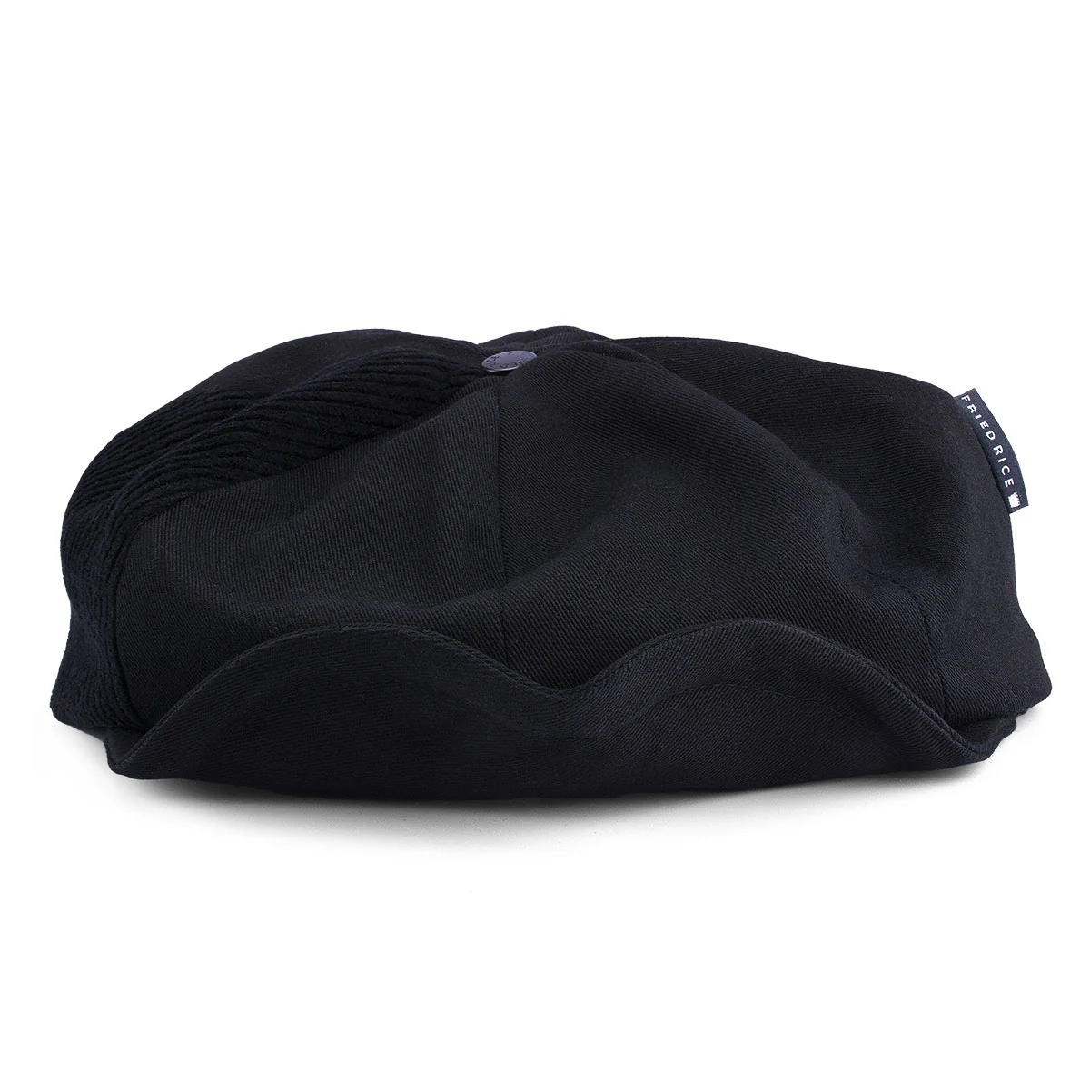 Panel Newsboy Cap Color-Black - Image 3