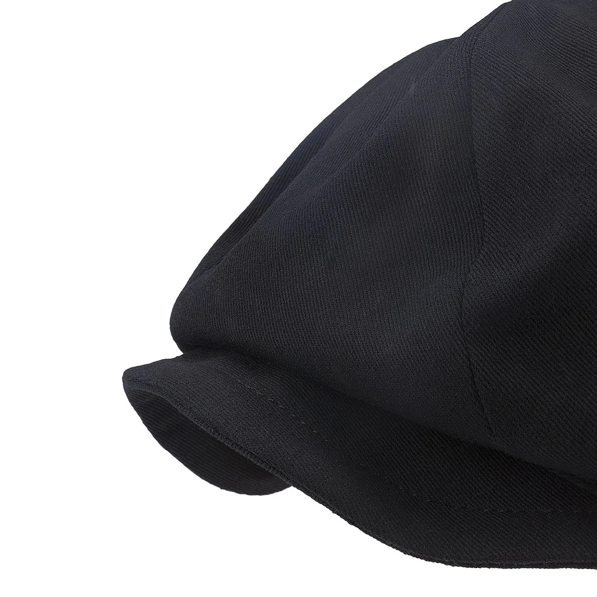 Panel Newsboy Cap Color-Black - Image 4