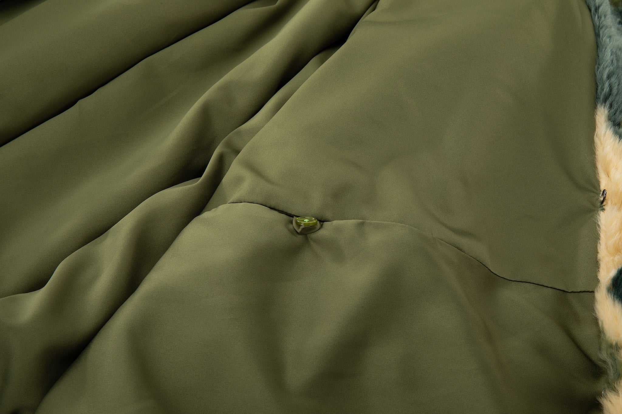 Plush Pop Cropped Faux Fur - Forest Camo - Image 15