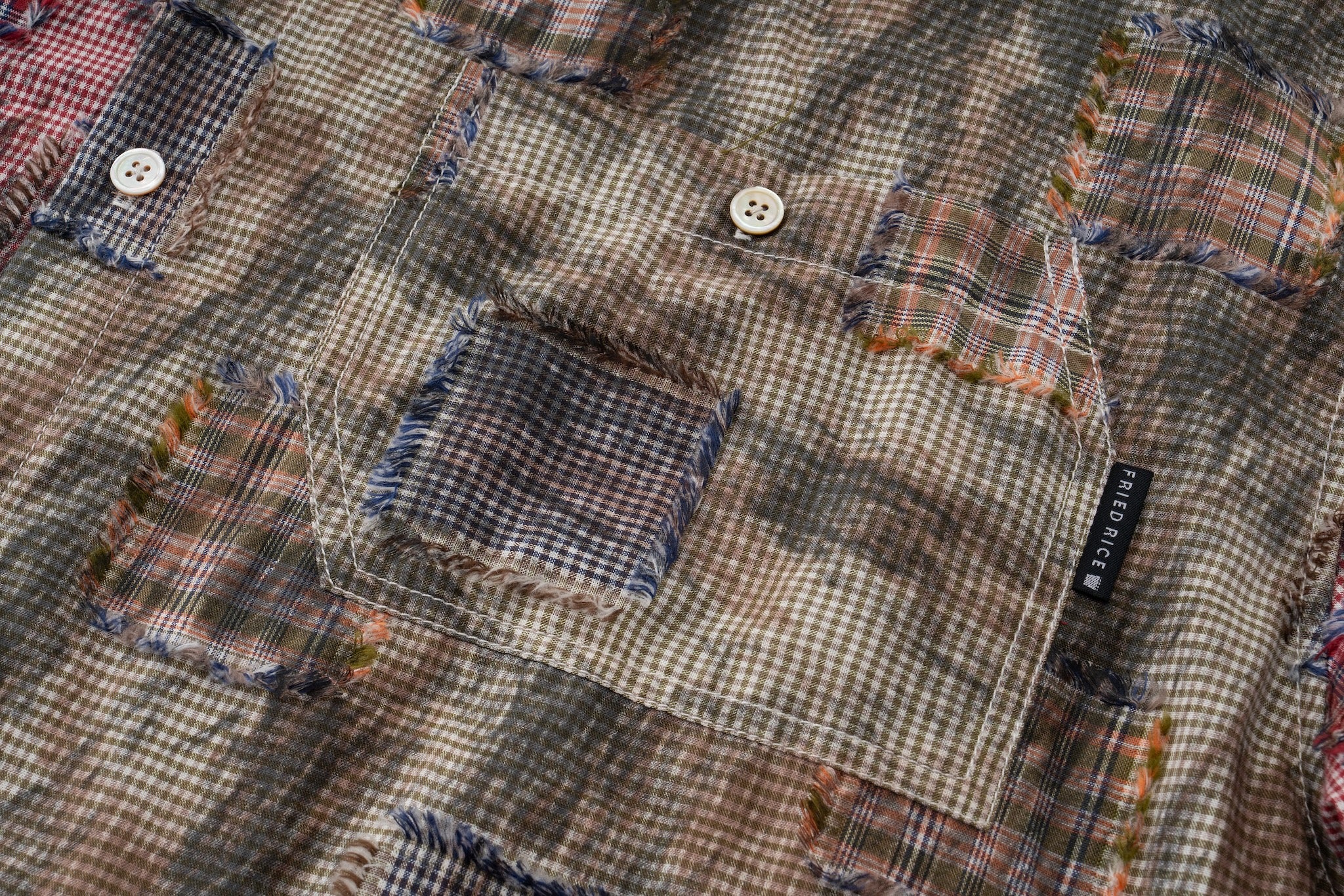 Remix Patchwork Check Shirt - Lightweight, Contrasting Plaid - Image 18