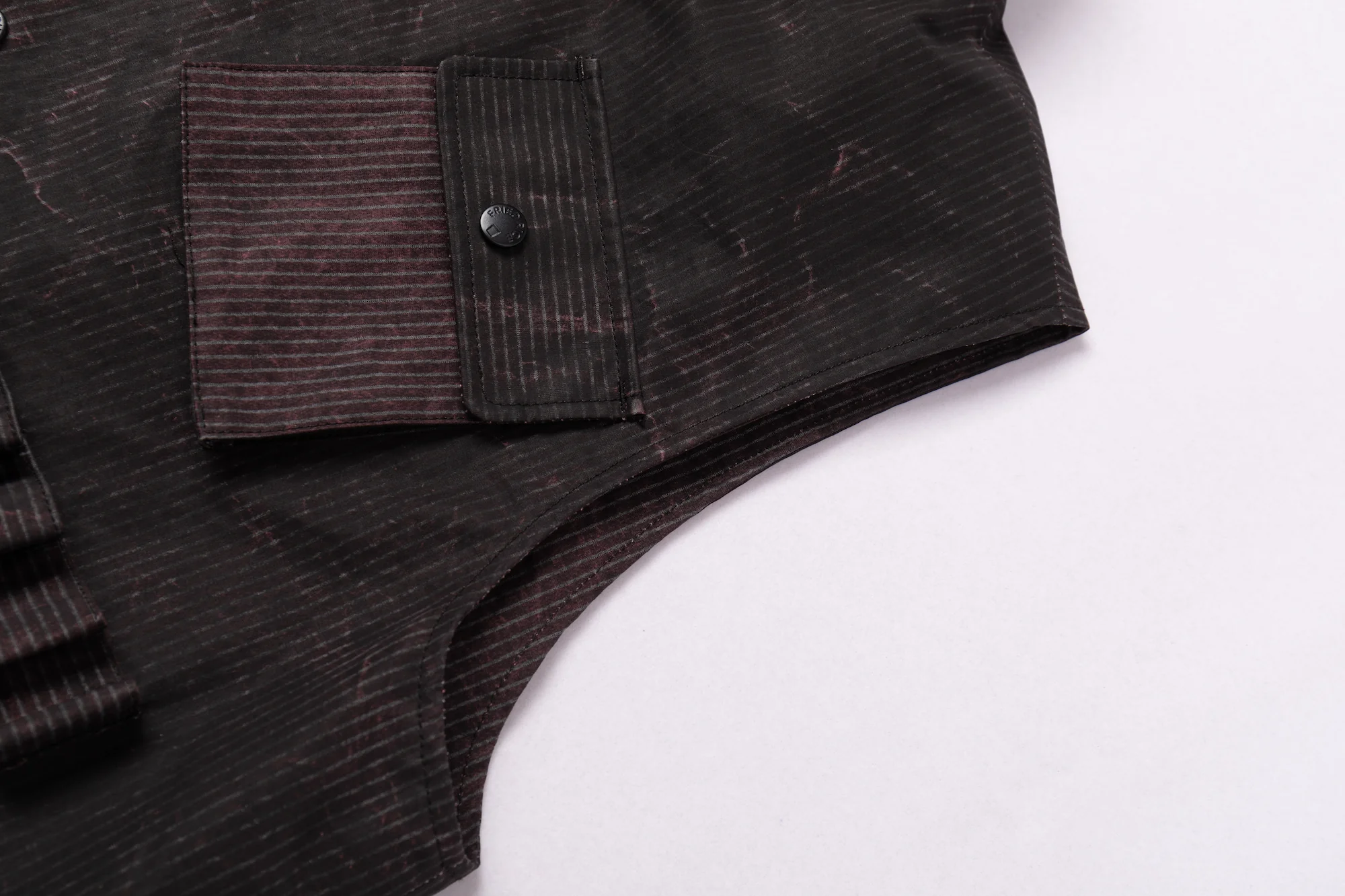 Reversible Utility Vest - Dark Brown x Stripe (FINAL SALE) - Image 20