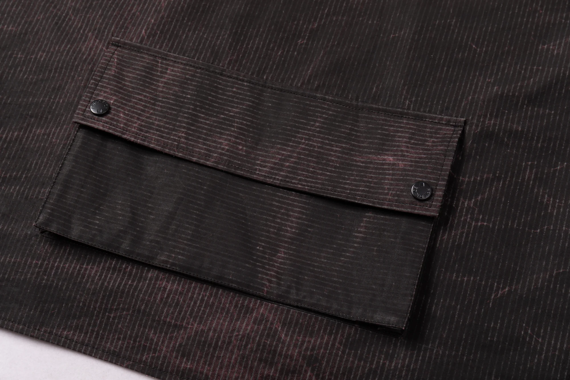 Reversible Utility Vest - Dark Brown x Stripe (FINAL SALE) - Image 23
