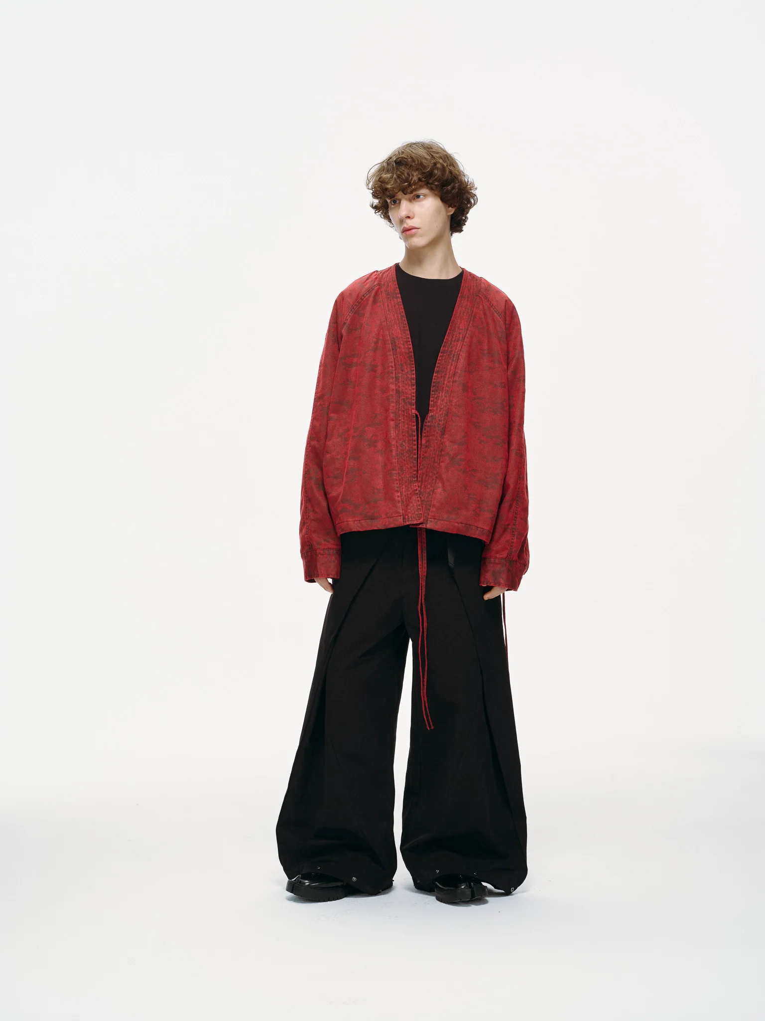 Ruby Cloud Kimono Blazer – Tie Front, Smooth Finish - Image 5