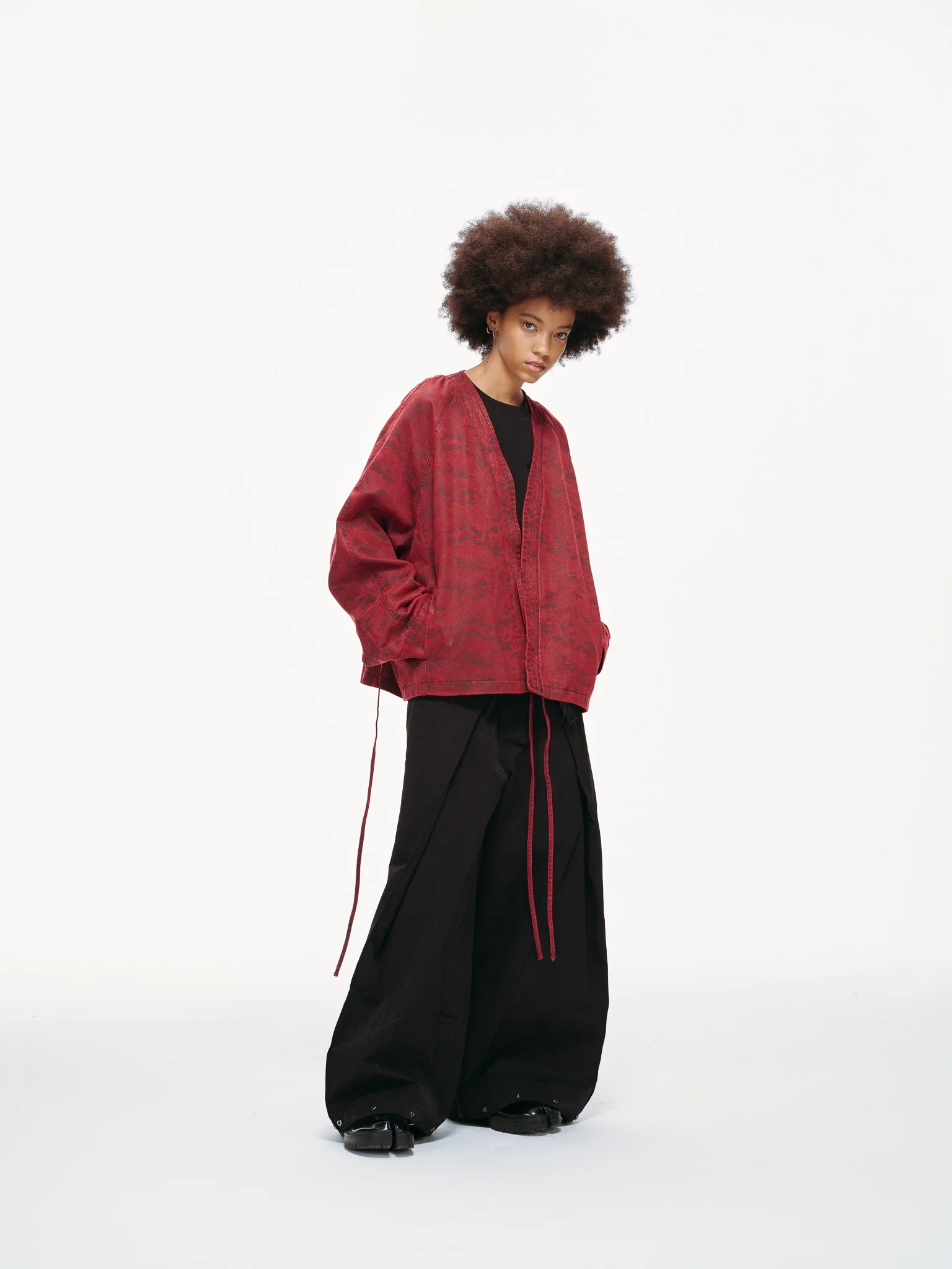 Ruby Cloud Kimono Blazer – Tie Front, Smooth Finish - Image 6