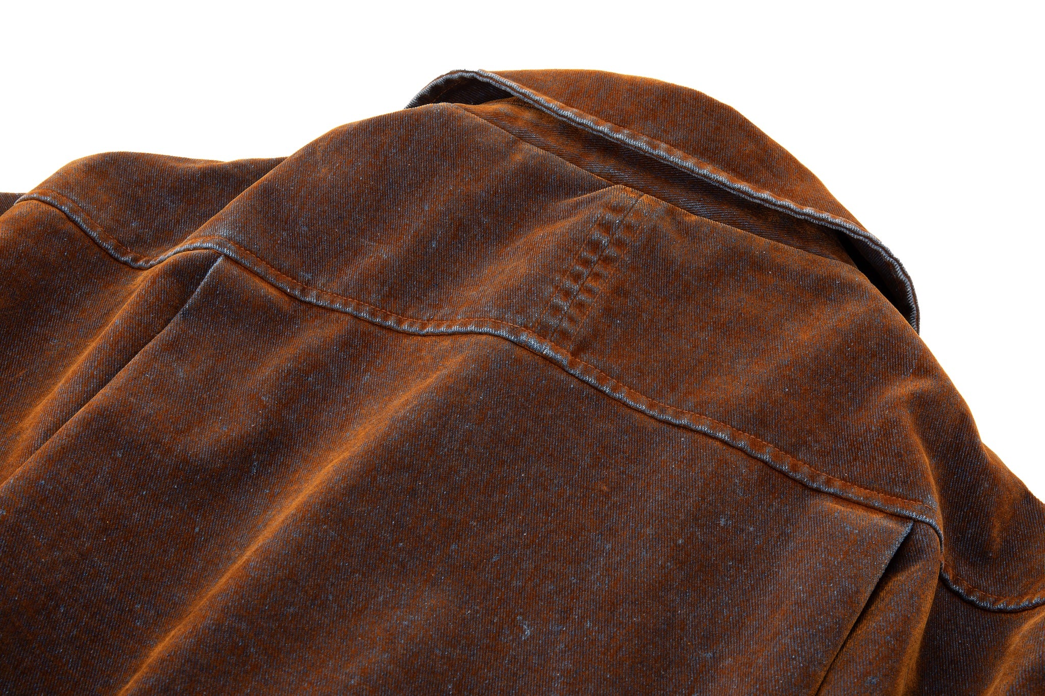 Rust Iridescent Denim Jacket - Image 18