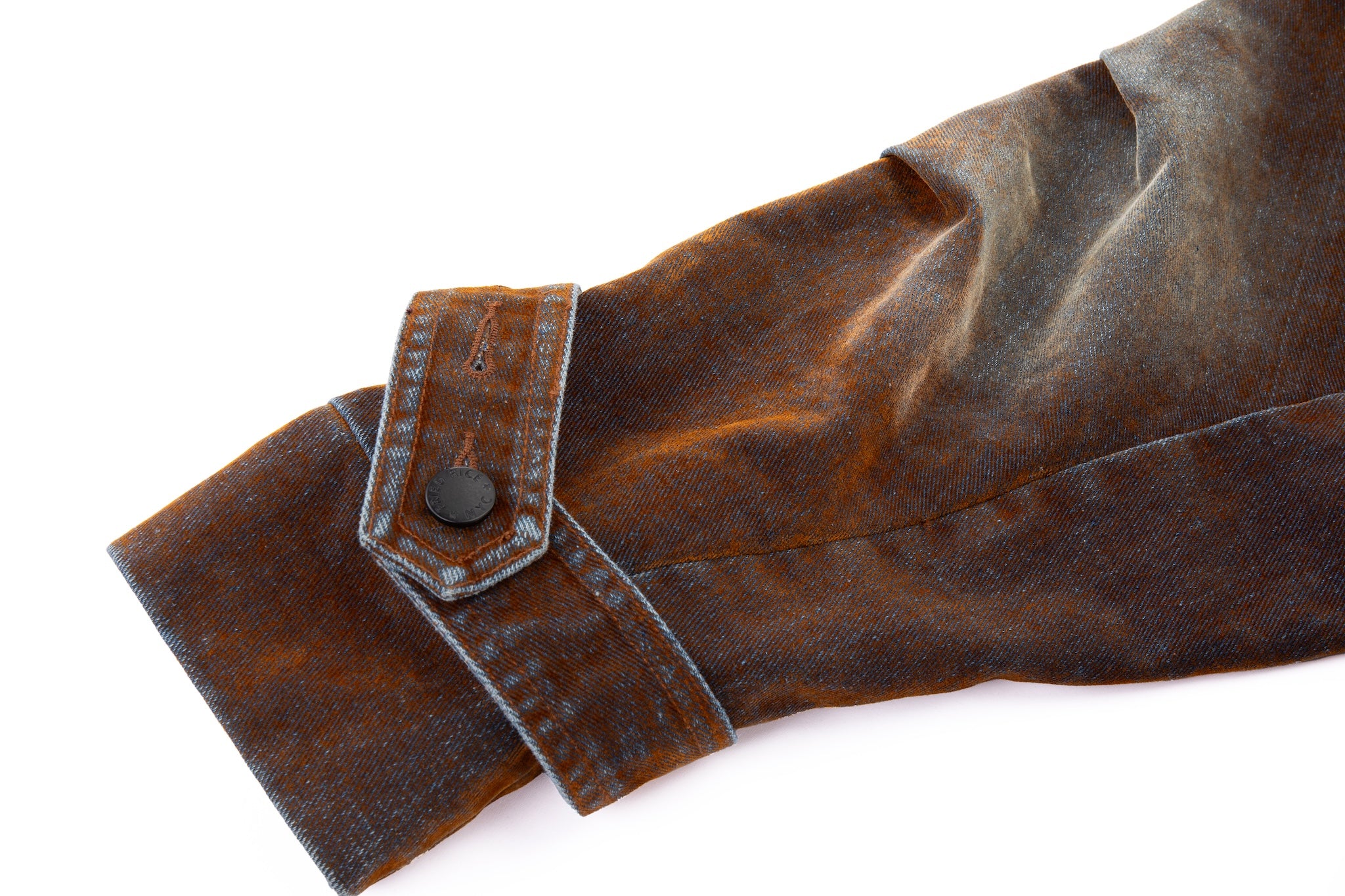 Rust Iridescent Denim Jacket - Image 22
