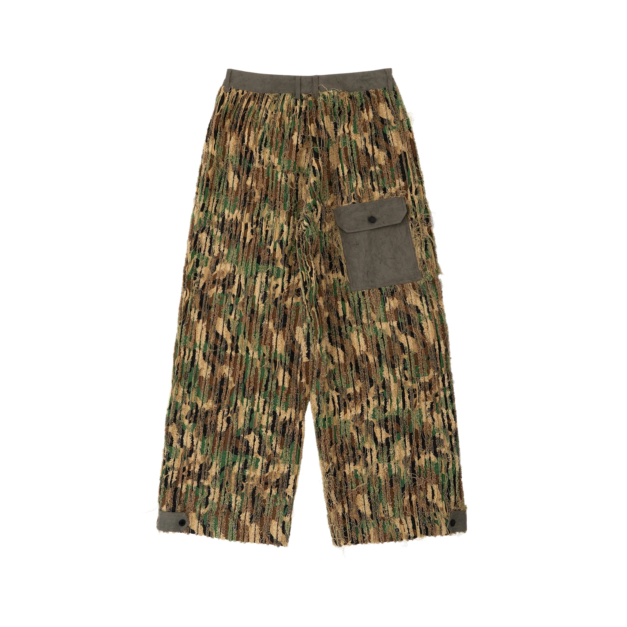 Shredded Wide Leg Pants - Deconstructed Camo - Image 14