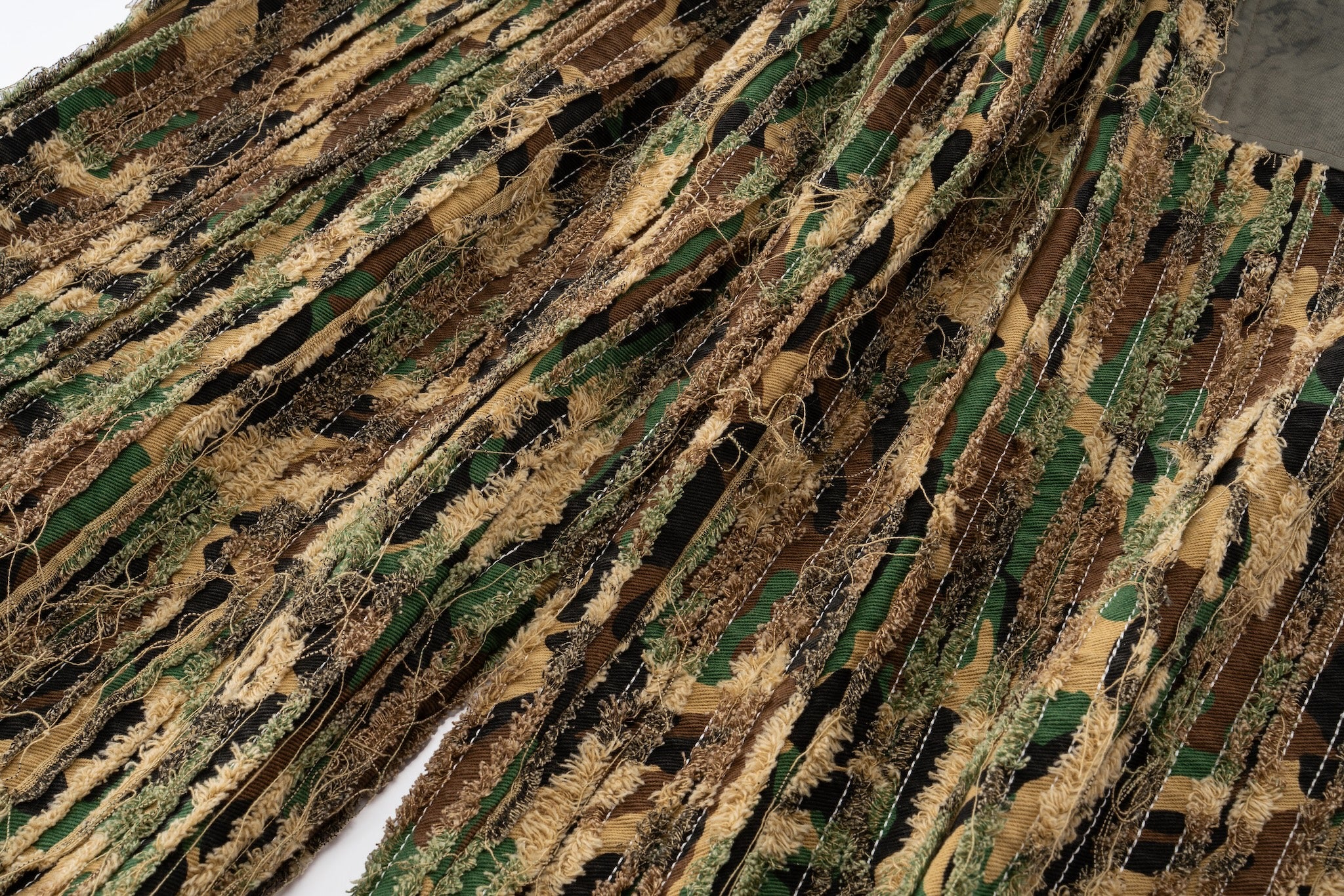 Shredded Wide Leg Pants - Deconstructed Camo - Image 18