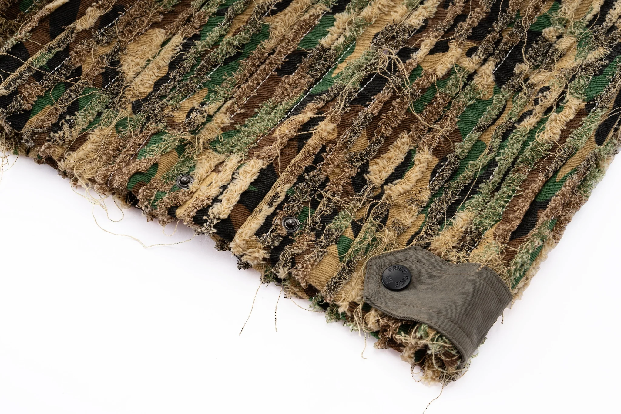 Shredded Wide Leg Pants - Deconstructed Camo - Image 20