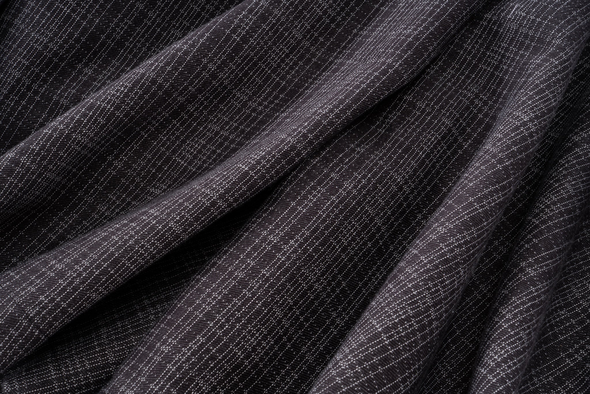 Gridline Structured Mid-Calf Shorts – Pleated Angular Drape, Dark Grey Plaid - Image 2