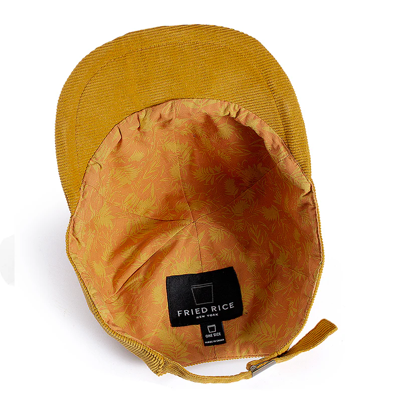 Stylable Brim Corduroy Cap - Mustard Yellow - Image 7