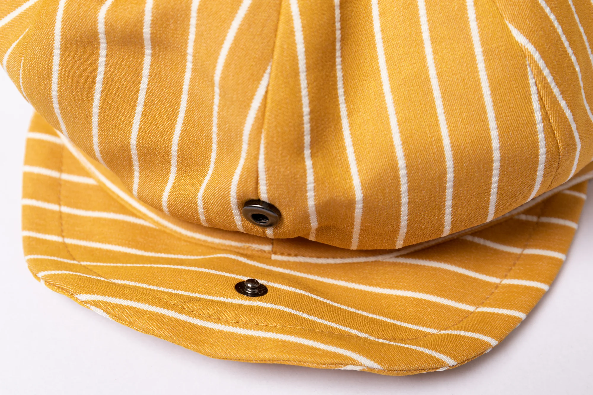 Stylable Brim Newsboy Hat - Gold Stripe - Image 5