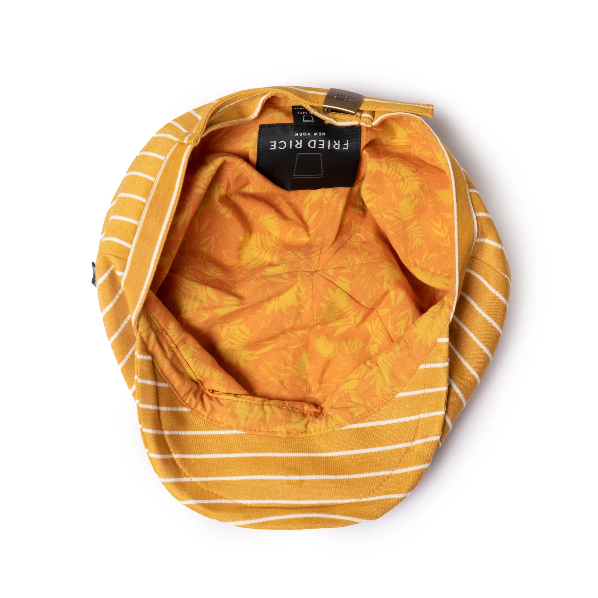 Stylable Brim Newsboy Hat - Gold Stripe - Image 8