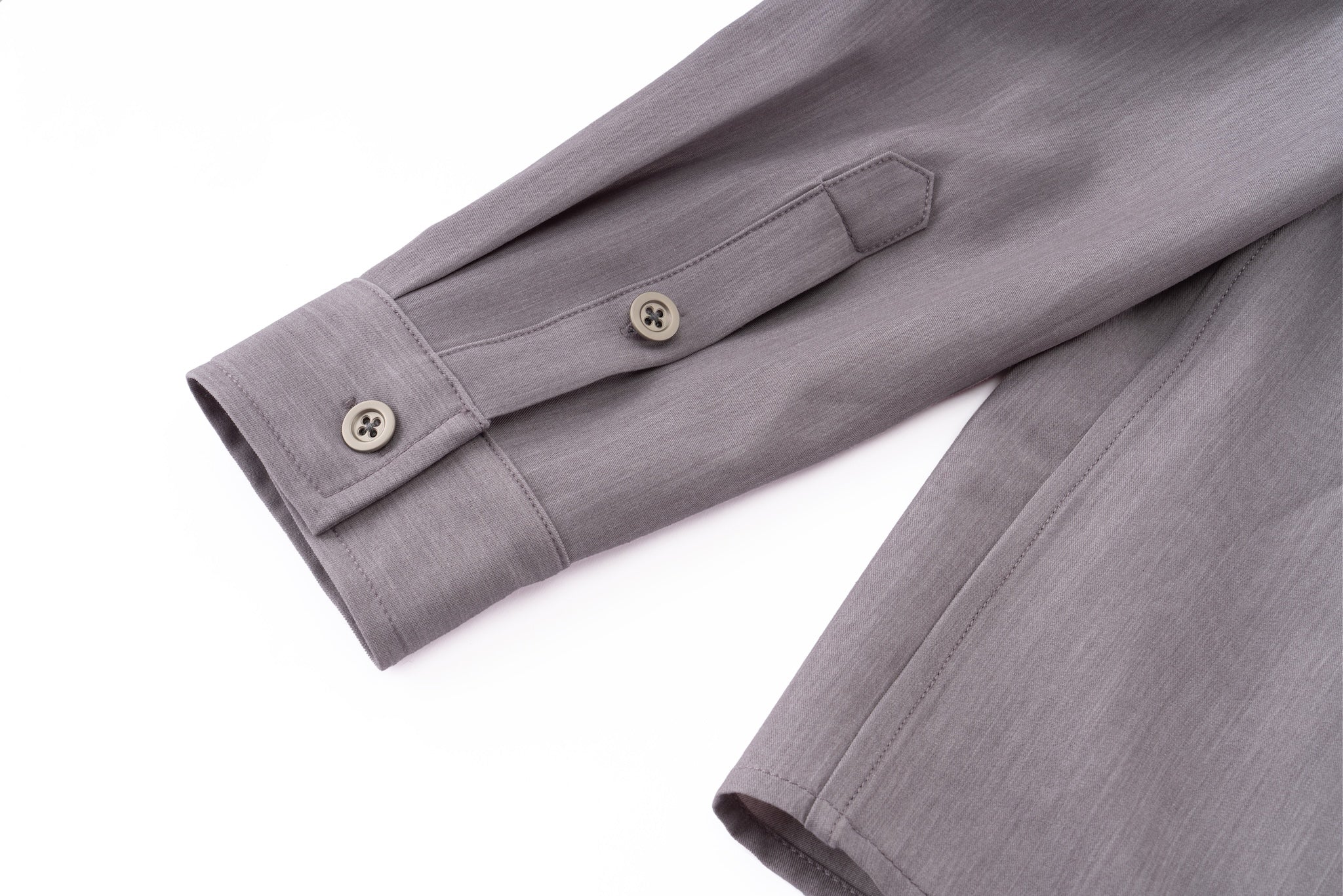 Styleable Strap Long Sleeve Button Up - Lavender Grey - Image 23