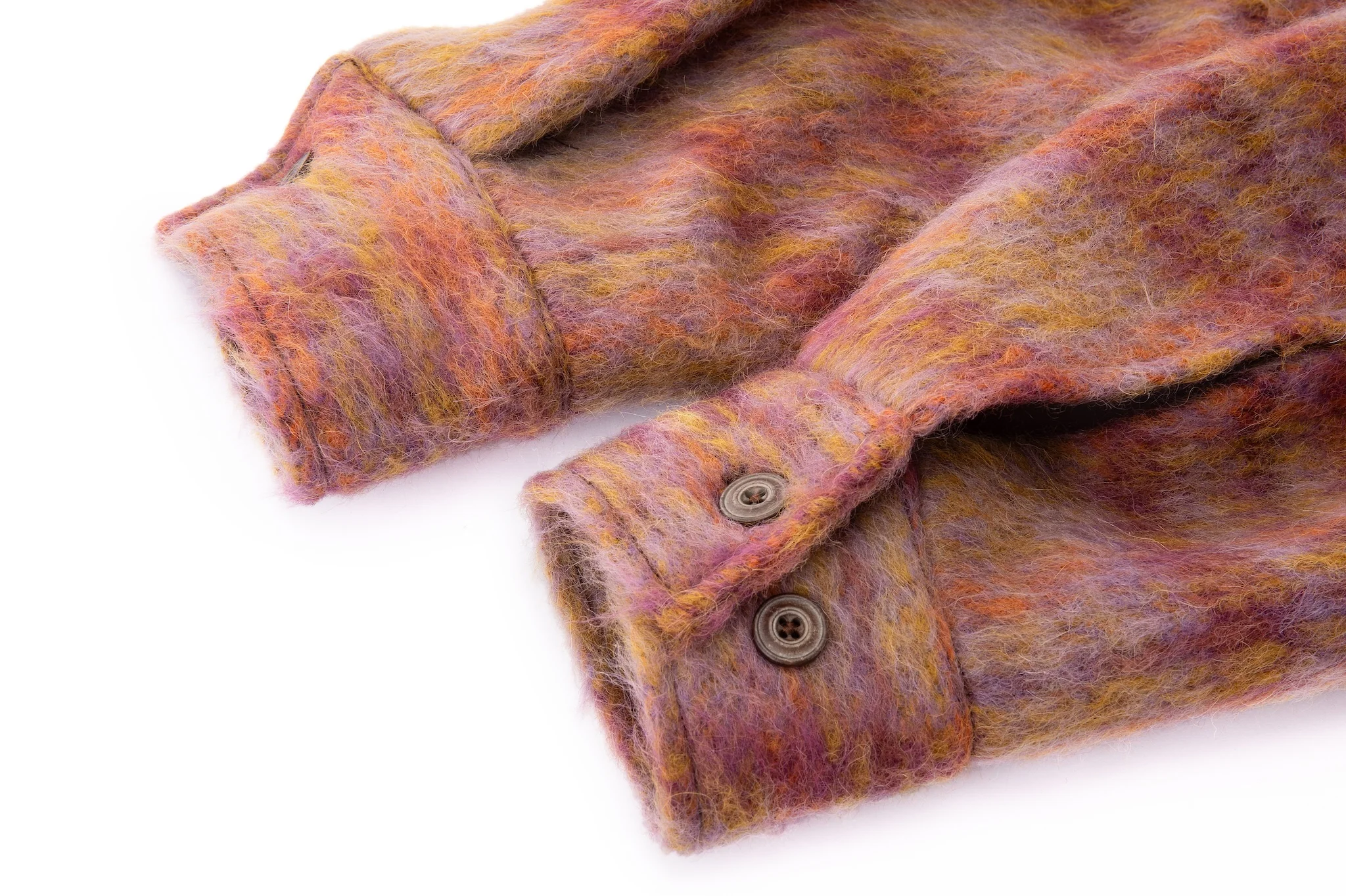 Sunset Cropped Jacket – Brushed Wool Multicolor Plaid - Image 12