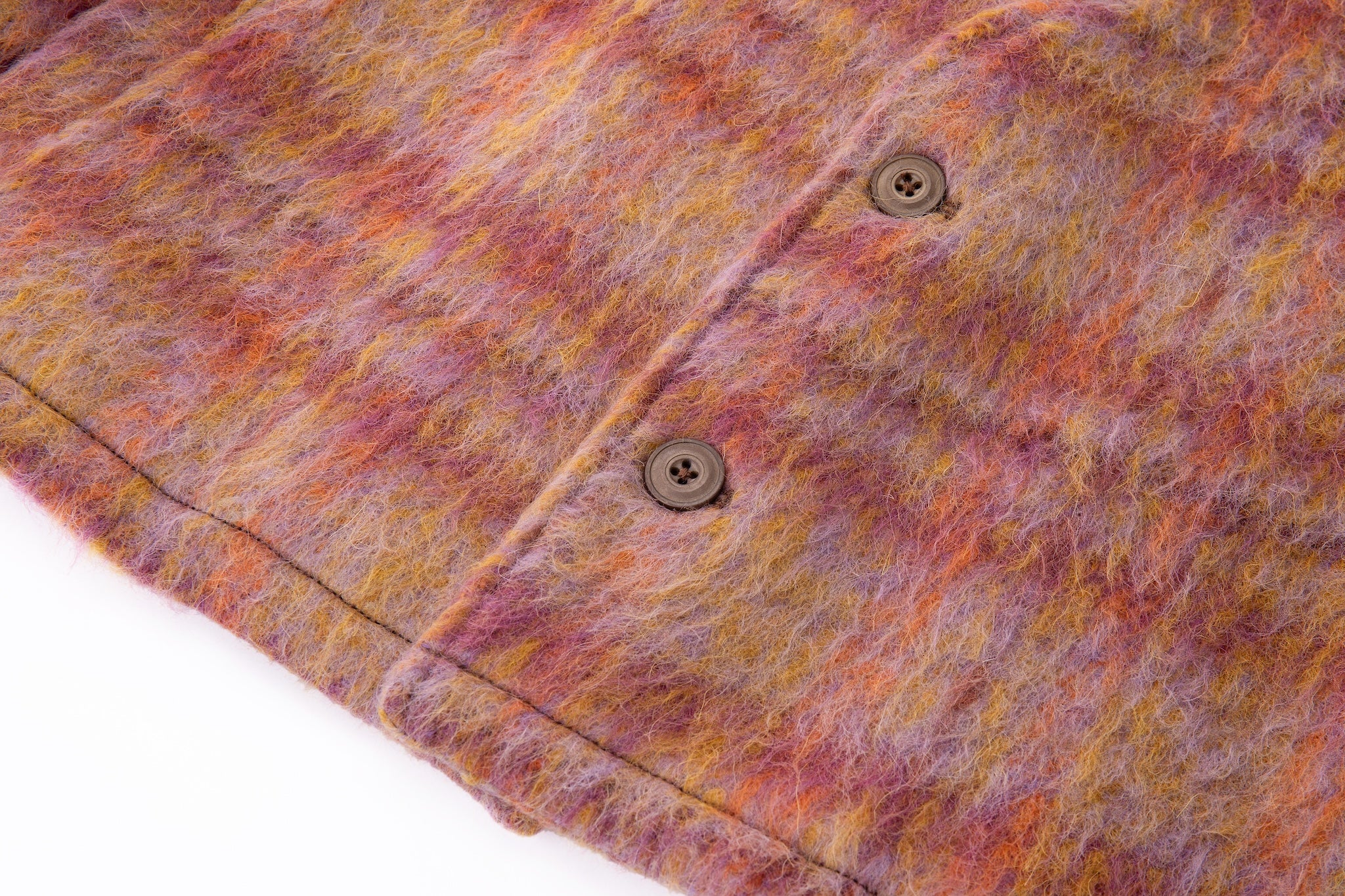 Sunset Cropped Jacket – Brushed Wool Multicolor Plaid - Image 8
