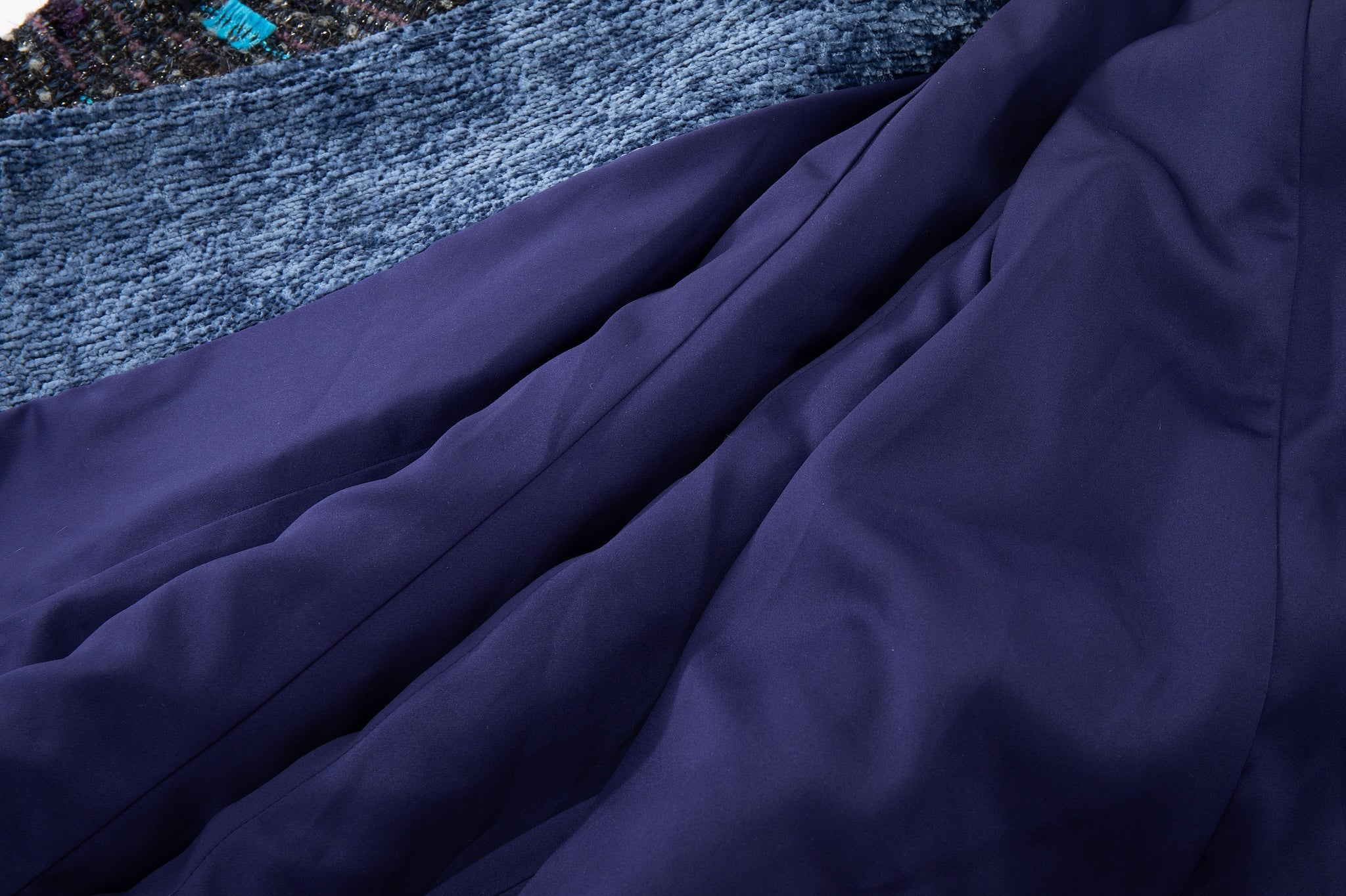 Ultraviolet Tweed Long Coat - Image 25