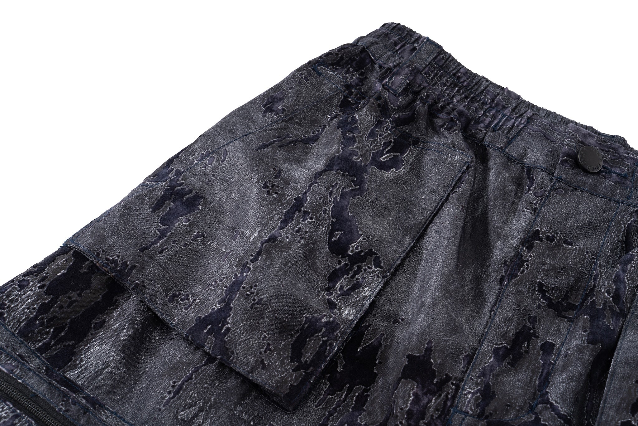 Sumi Zip Split Cargo Skirt - Blue Black - Image 15