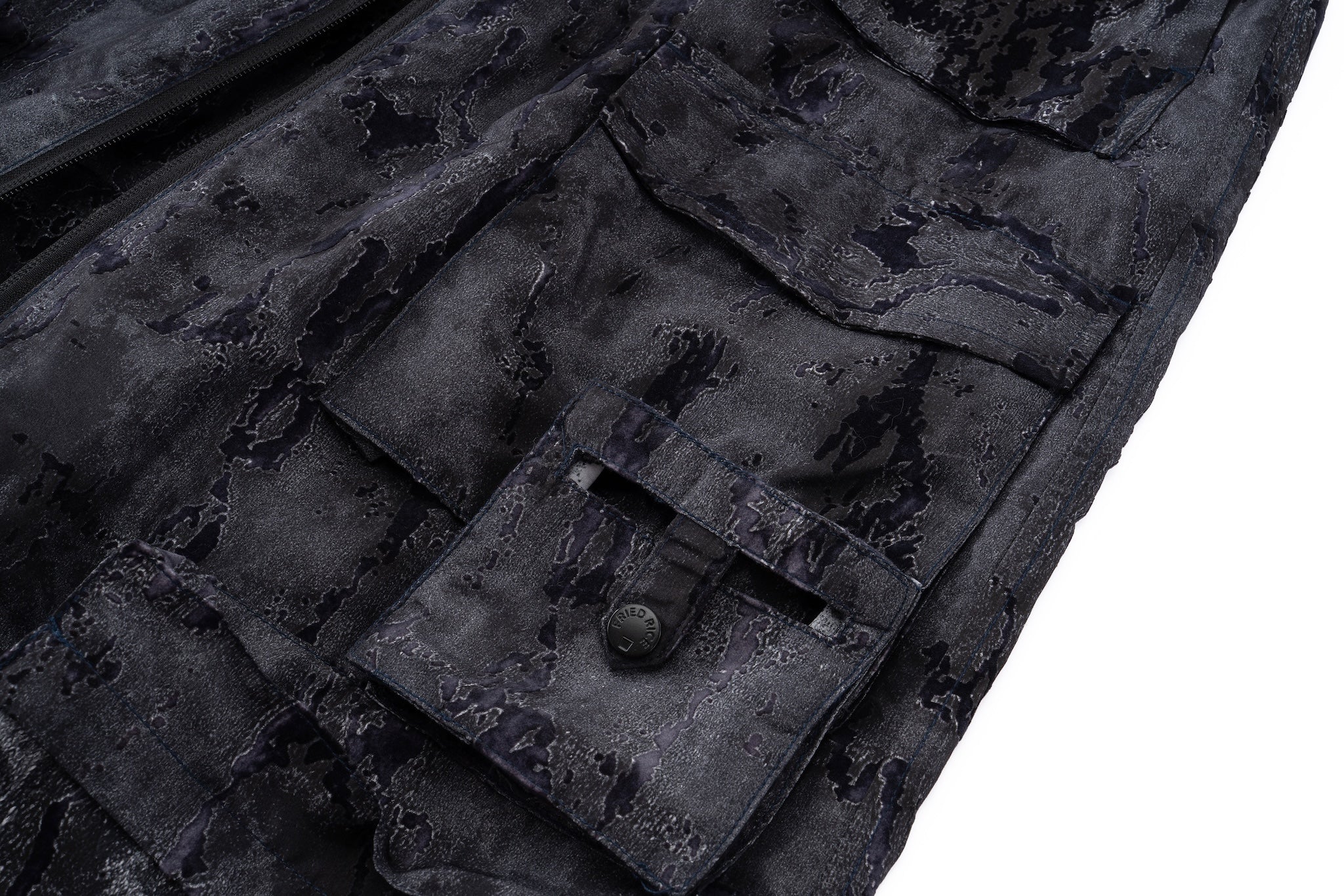 Sumi Zip Split Cargo Skirt - Blue Black - Image 19