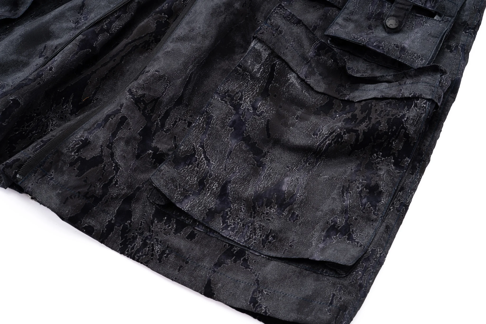 Sumi Zip Split Cargo Skirt - Blue Black - Image 20