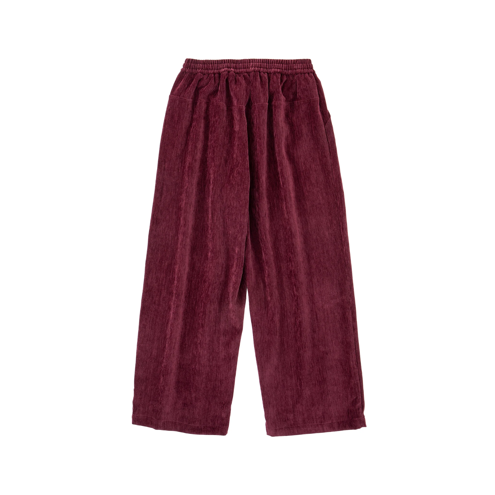 Velour Tracksuit Pants – Deep Rouge - Image 10