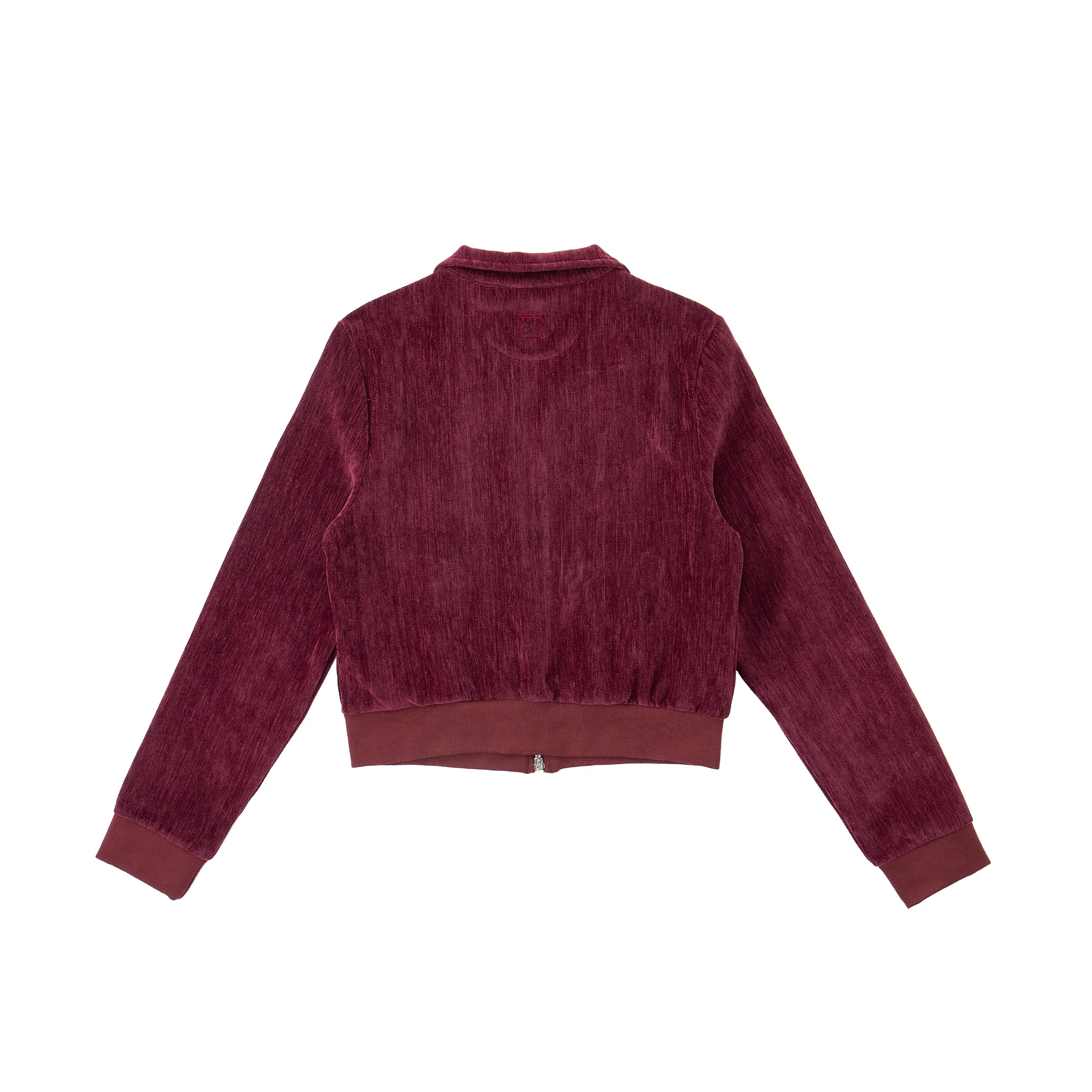 Velour Tracksuit Top – Deep Rouge - Image 11