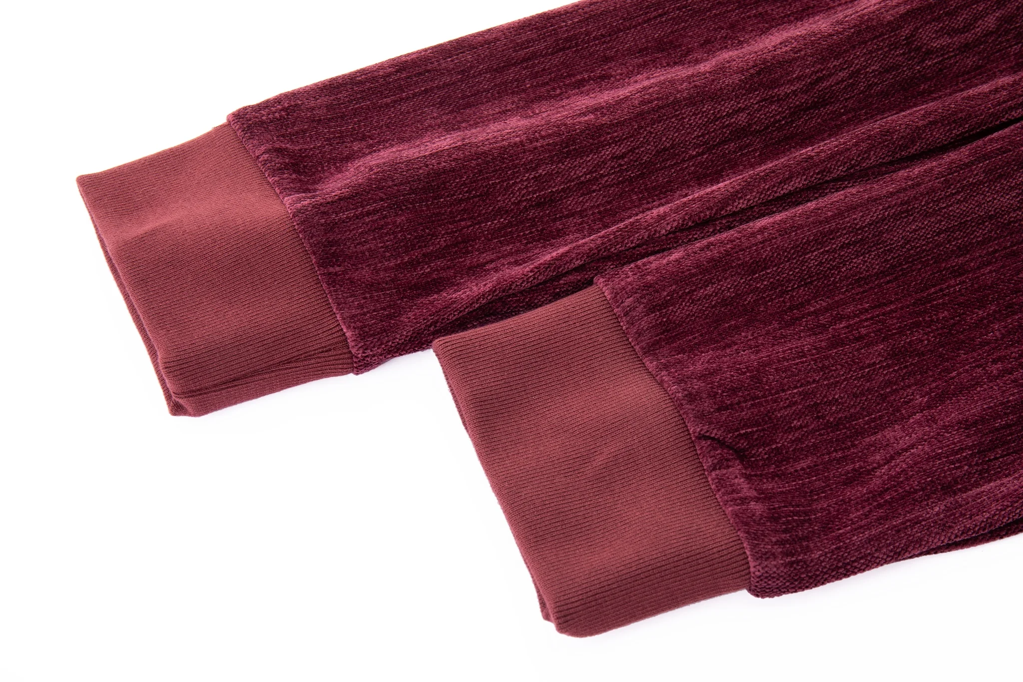 Velour Tracksuit Top – Deep Rouge - Image 15