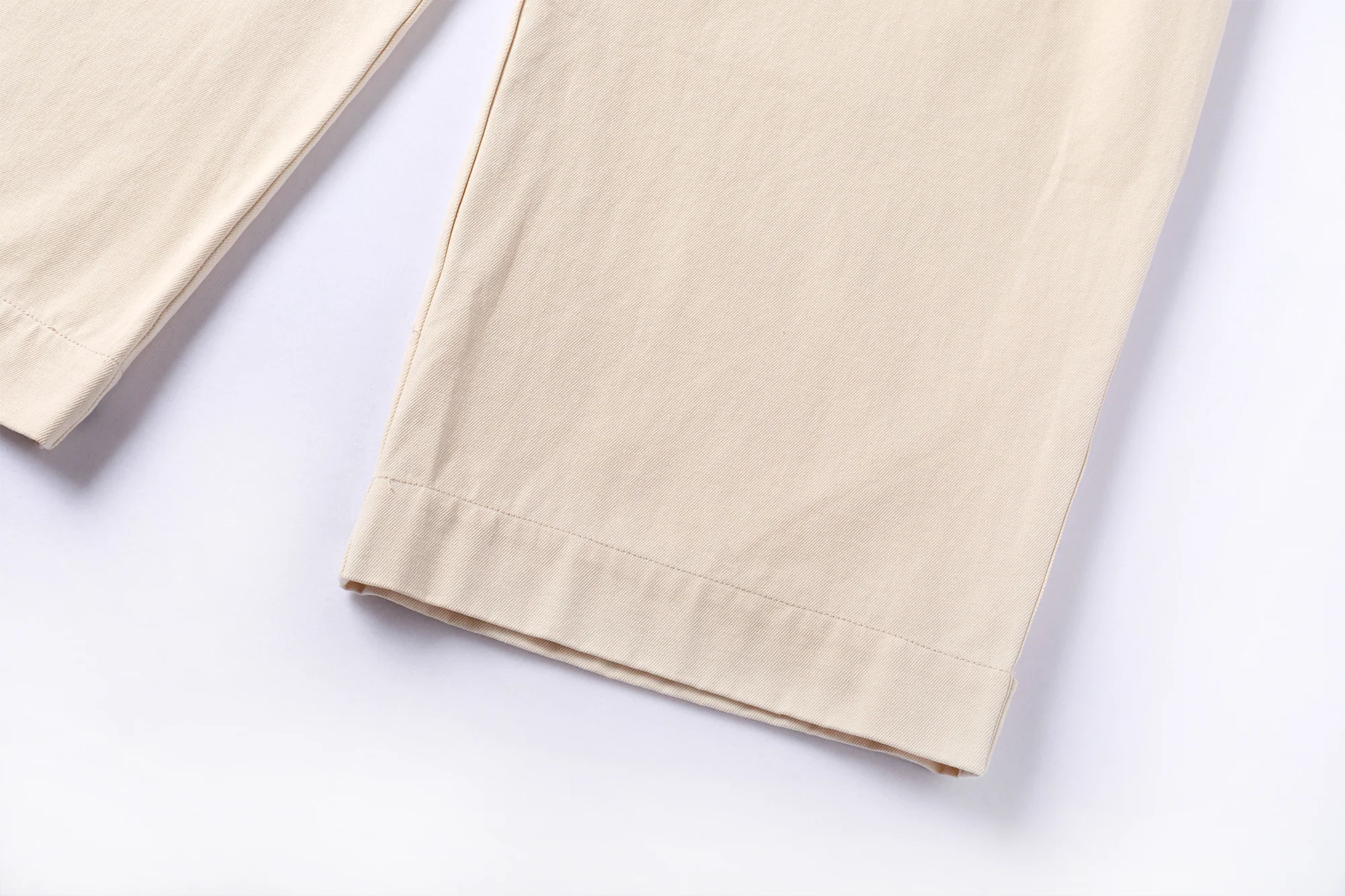 Sashiko Wide Leg Pants - Cream - Image 10