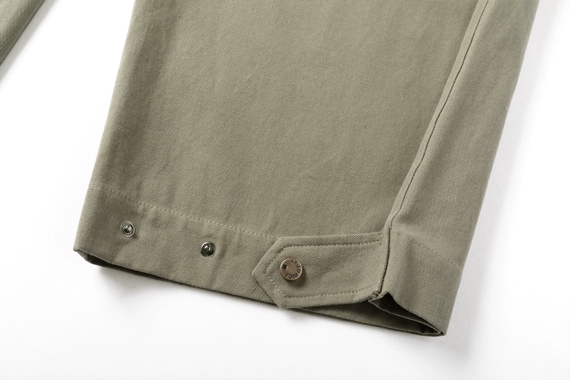 Sashiko Wide Leg Pants - Olive - Image 13