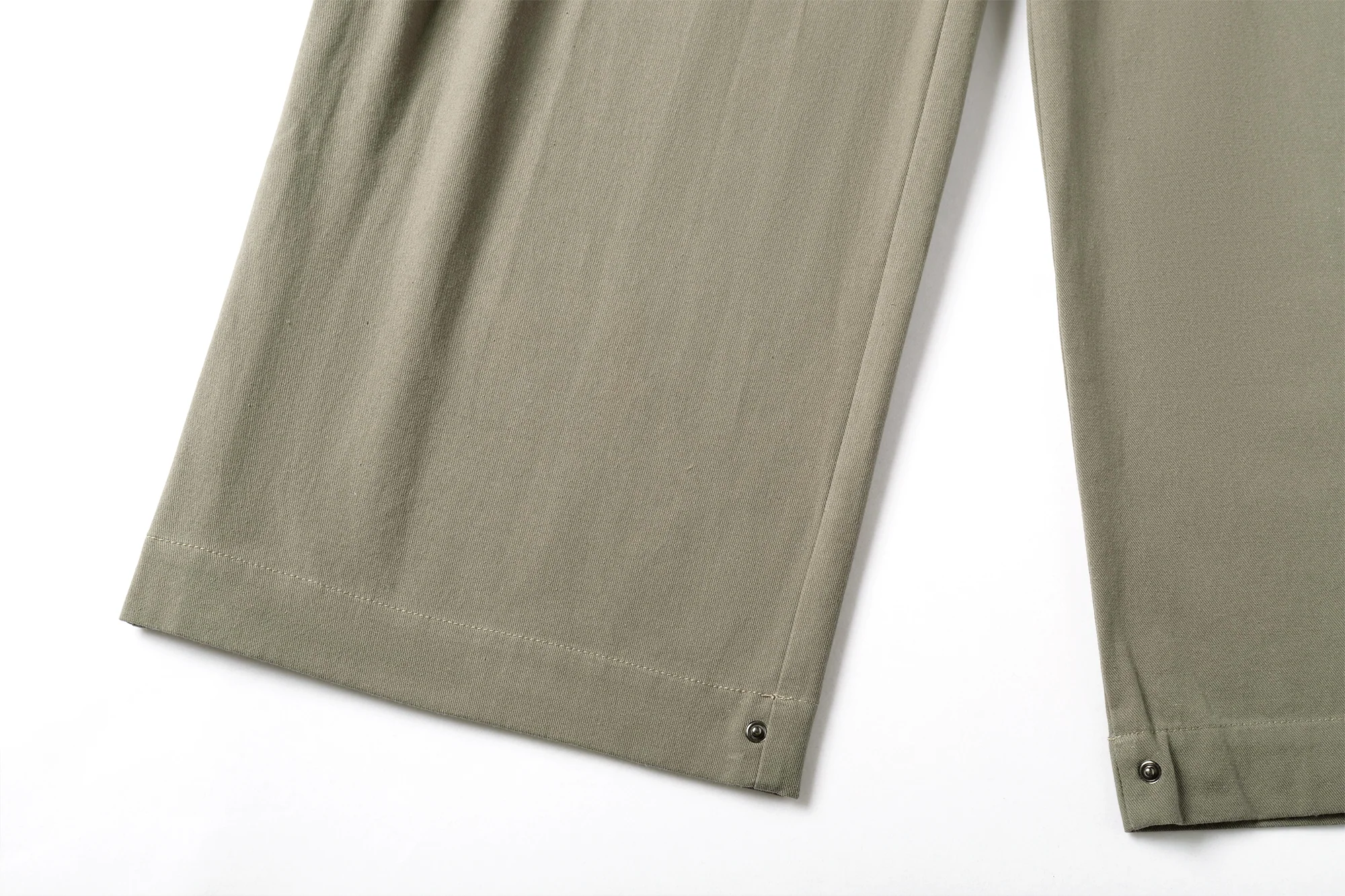 Sashiko Wide Leg Pants - Olive - Image 14