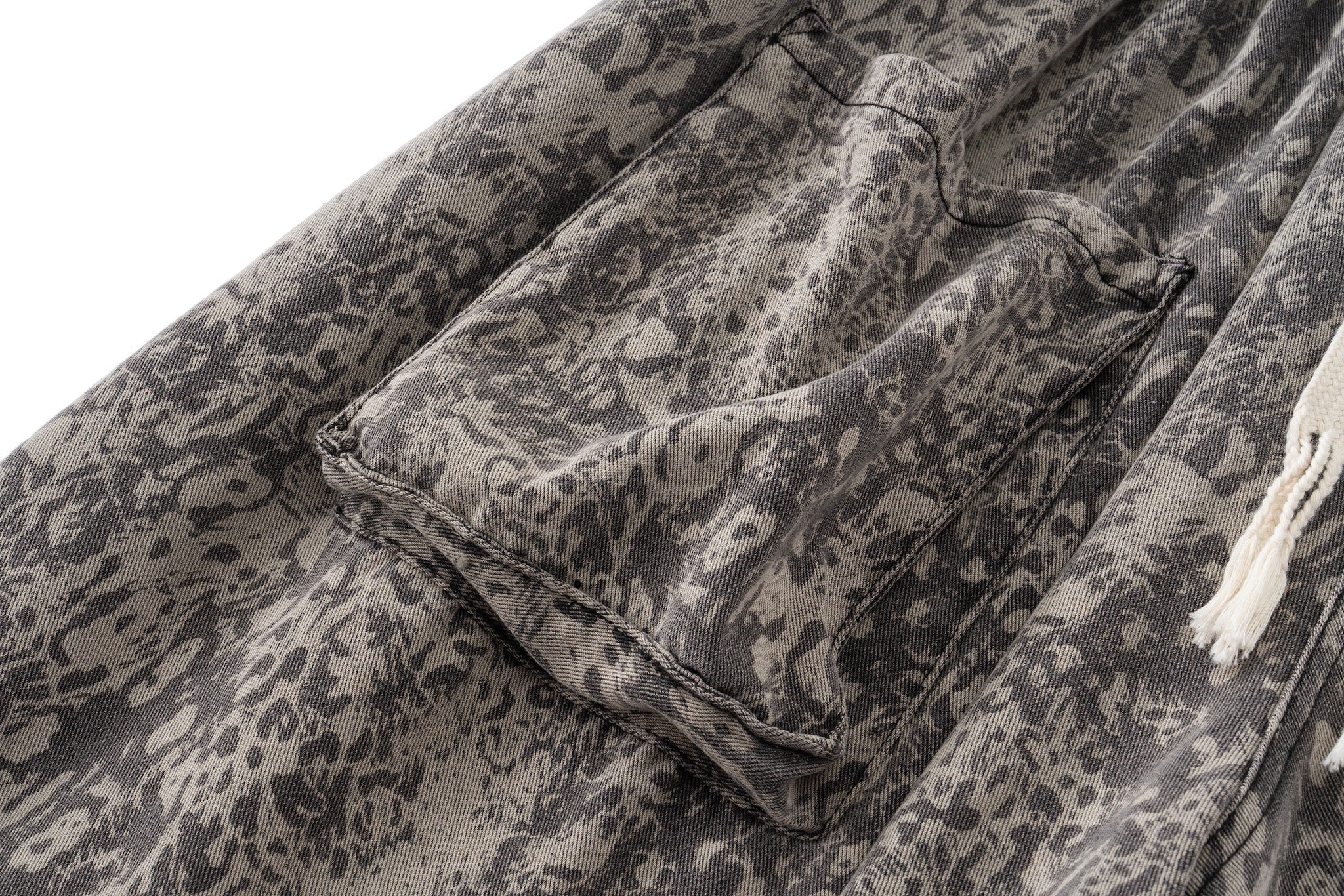 Wide Leg Yemi Pants - Stone Grey Abstract - Image 18