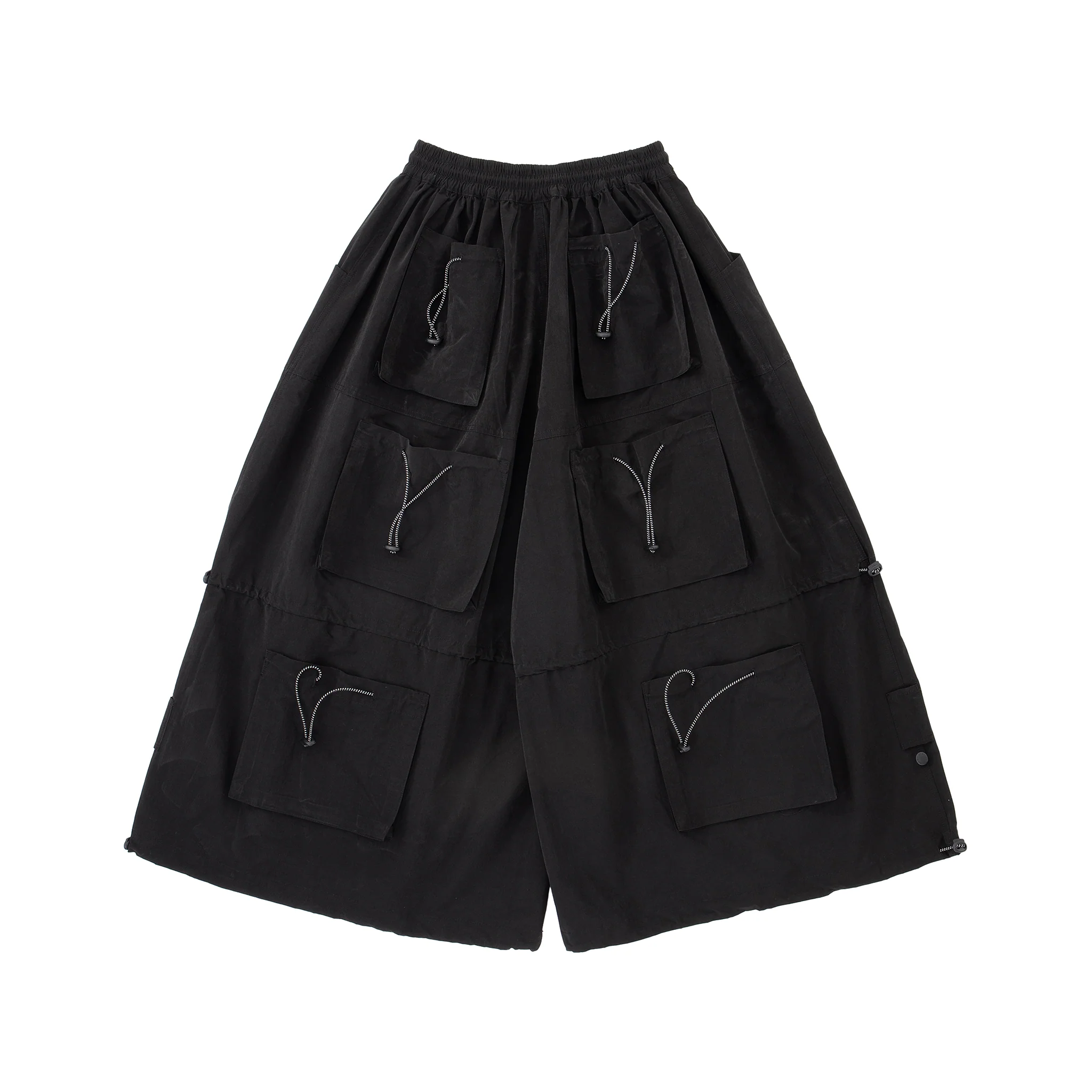 Yemi Cargo Pants – Extra Wide Leg, Multi-Pocket, Midnight - Image 10