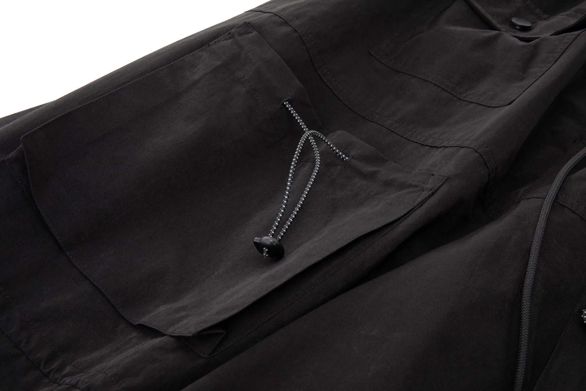Yemi Cargo Pants – Extra Wide Leg, Multi-Pocket, Midnight - Image 14