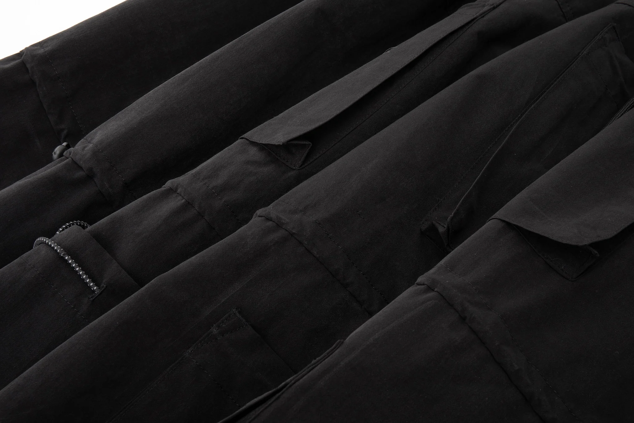 Yemi Cargo Pants – Extra Wide Leg, Multi-Pocket, Midnight - Image 15