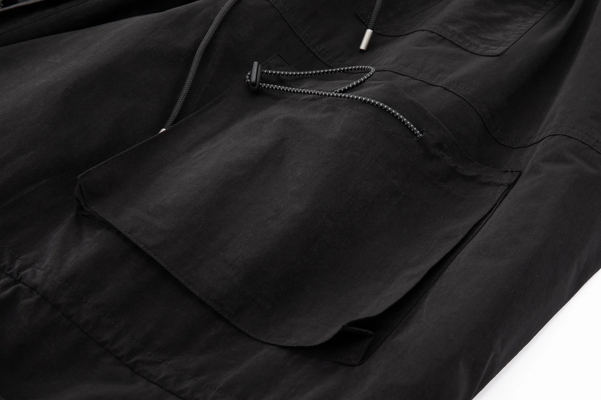 Yemi Cargo Pants – Extra Wide Leg, Multi-Pocket, Midnight - Image 16